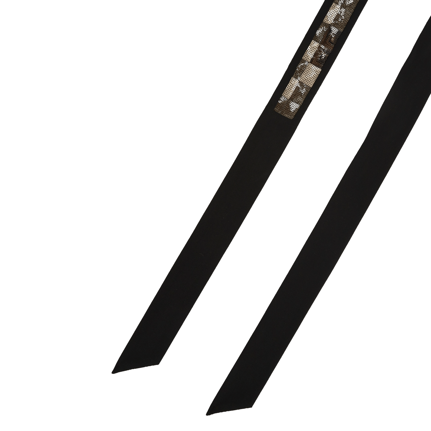 Sequin Tie Belt COTELAC Black