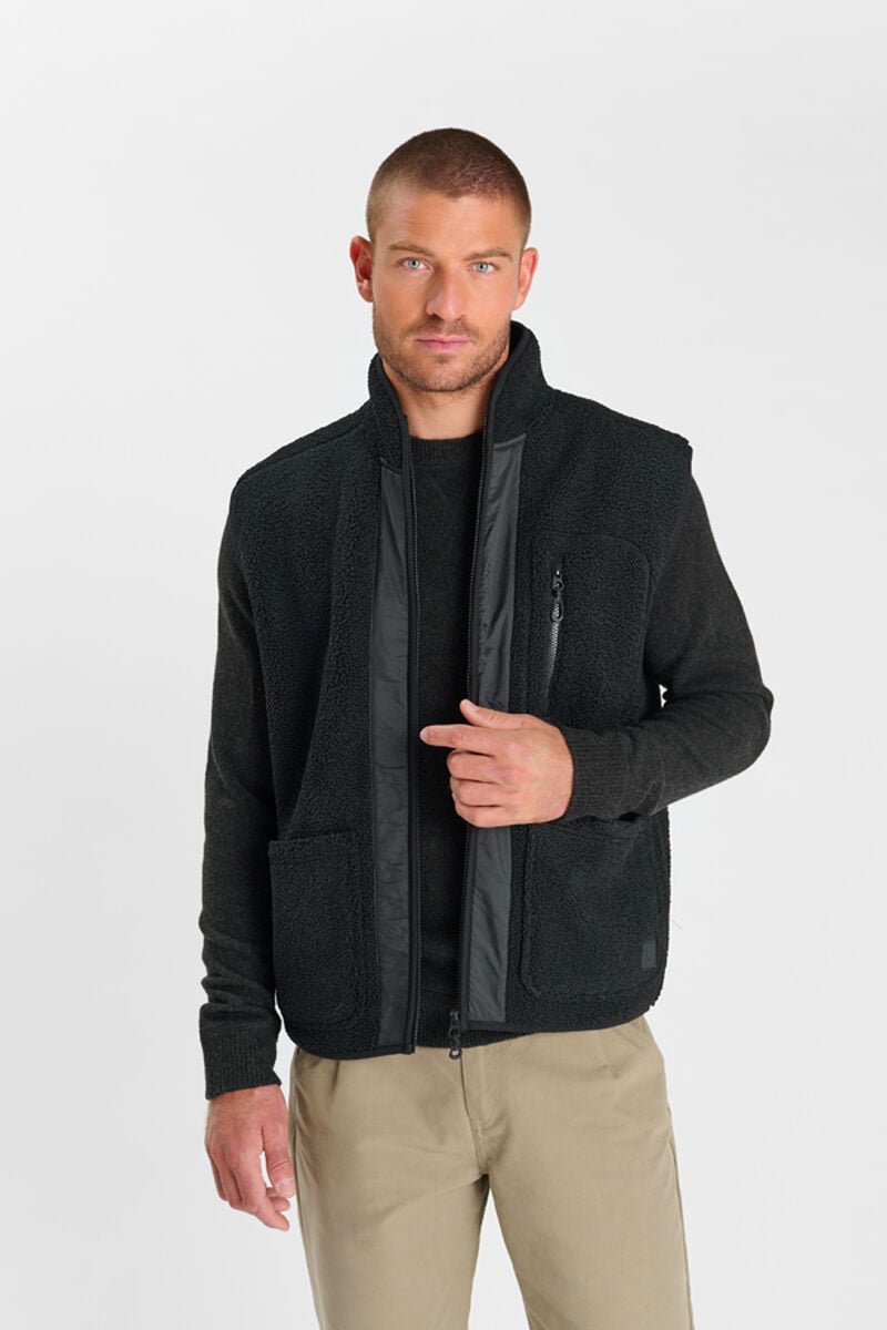 Sleeveless jacket LE TEMPS DES CERISES Black