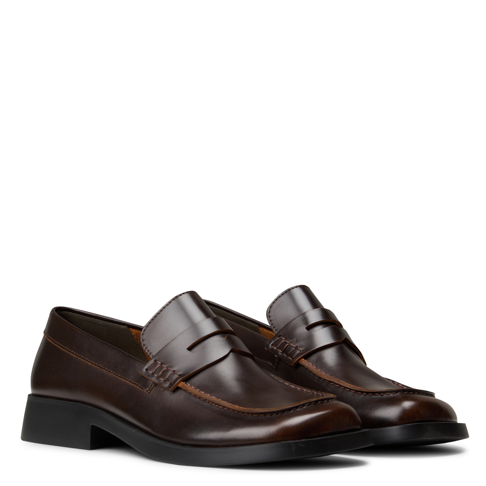 Leather loafers CAMPER Brown