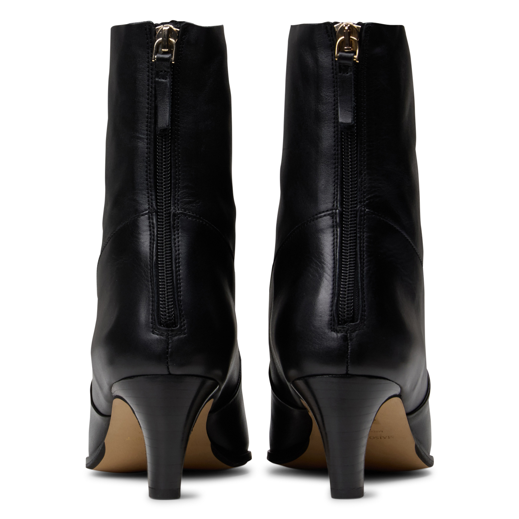 Lederstiefeletten MAISON TOUFET Schwarz