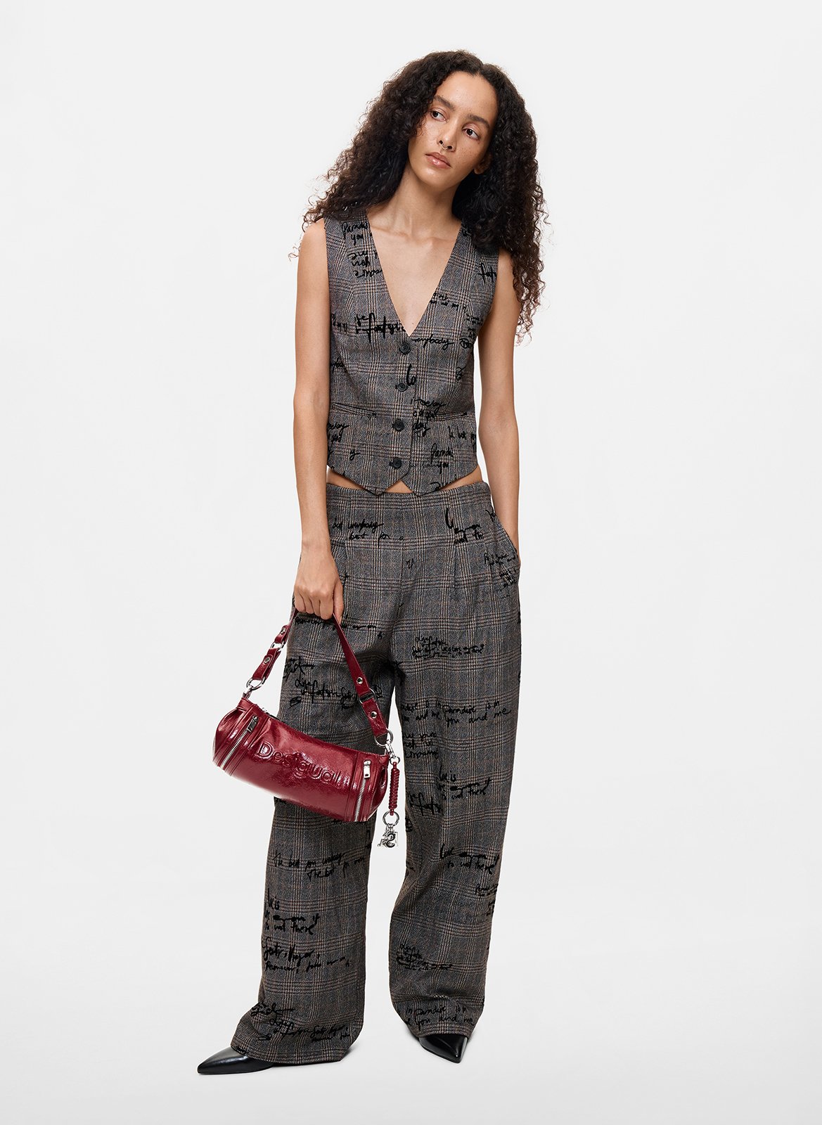 Veste sans manches à motif DESIGUAL Noir