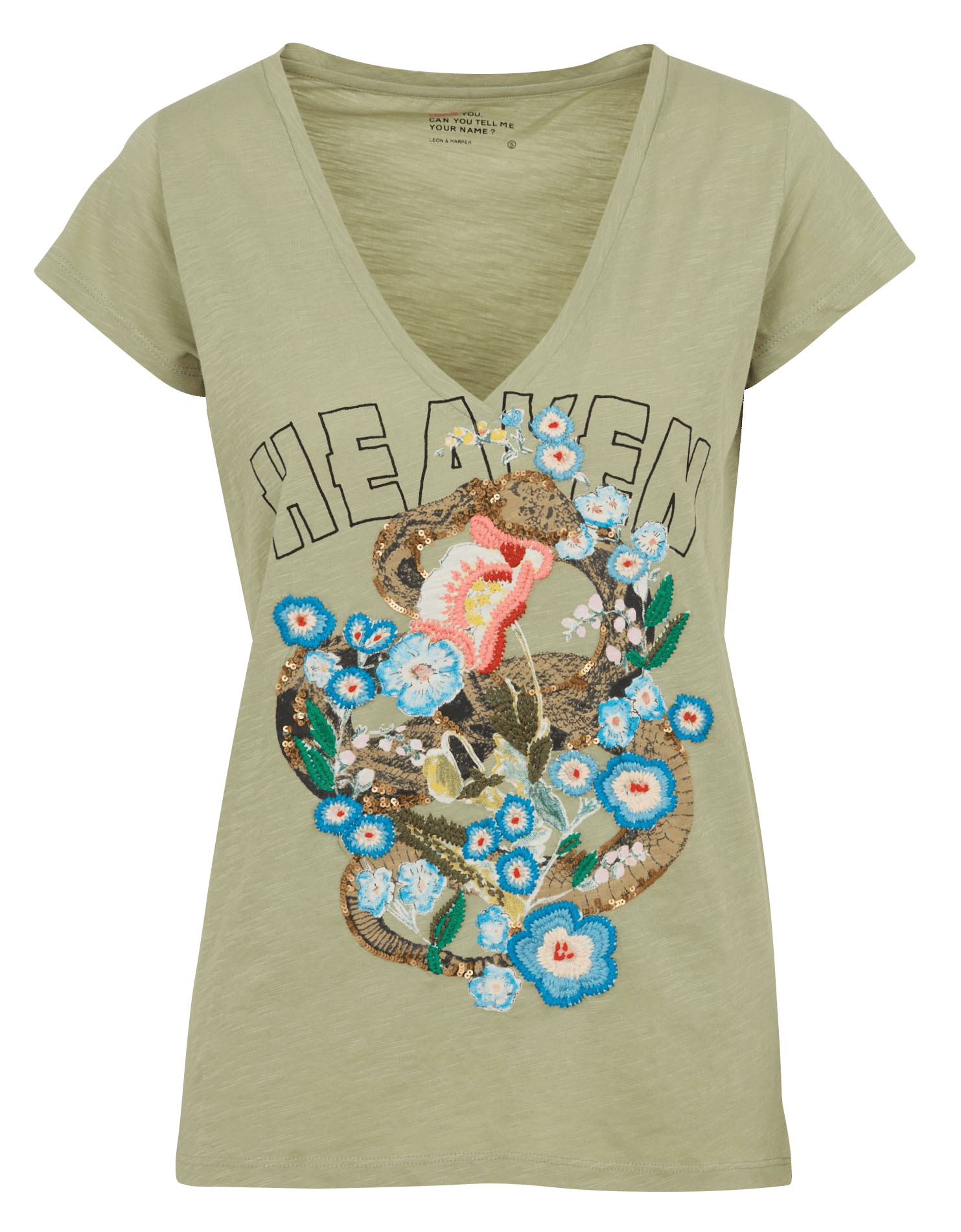 Gerade geschnittenes T-Shirt aus Bio-Baumwolle LEON & HARPER