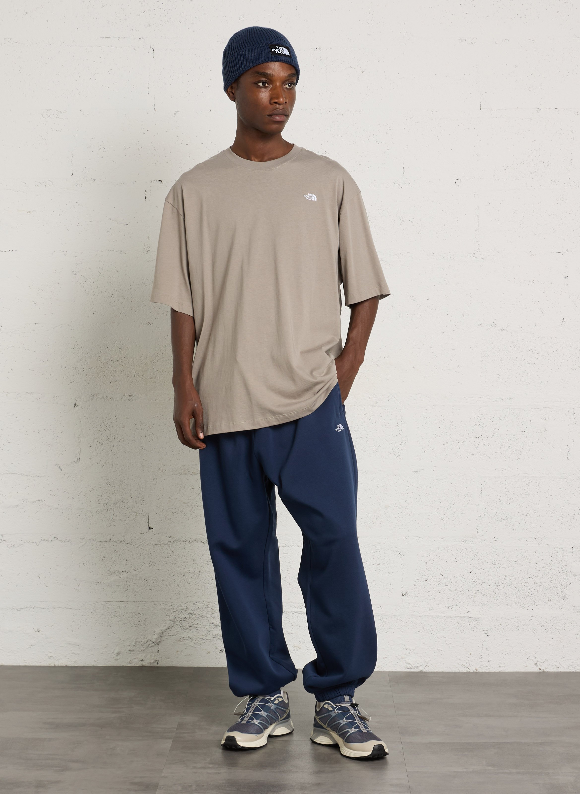 Cotton-blend track pants THE NORTH FACE Blue