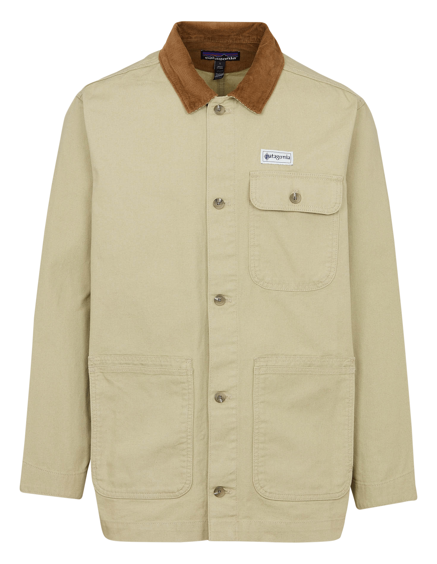Straight fit classic collar organic cotton jacket PATAGONIA