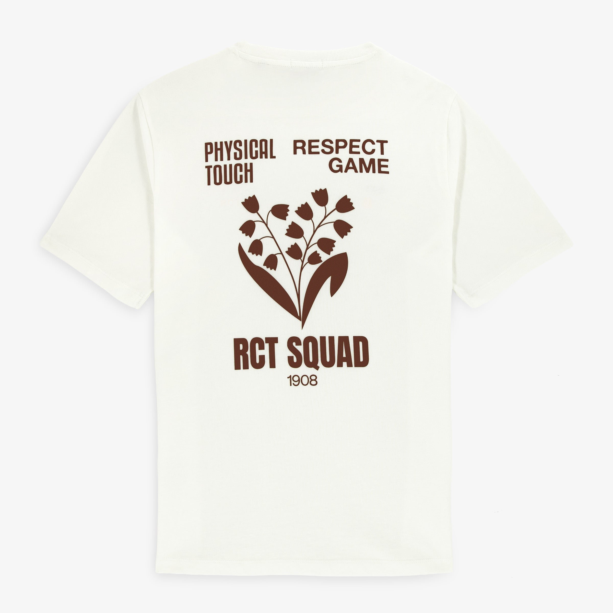 Théo RCT off-white lily of the valley print short-sleeved T-shirt SERGE BLANCO White