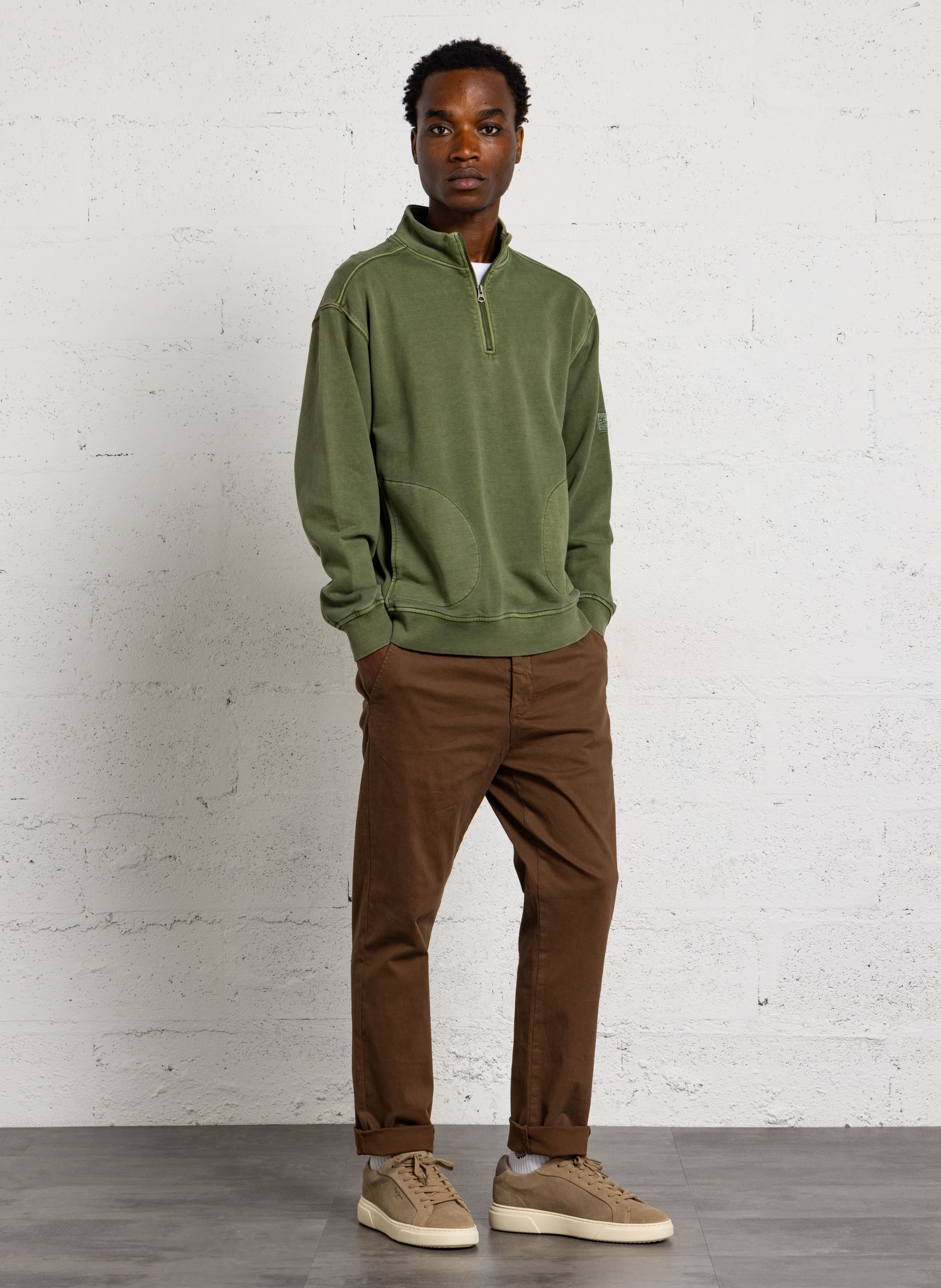 Wijd katoenen sweatshirt PEPE JEANS Groen