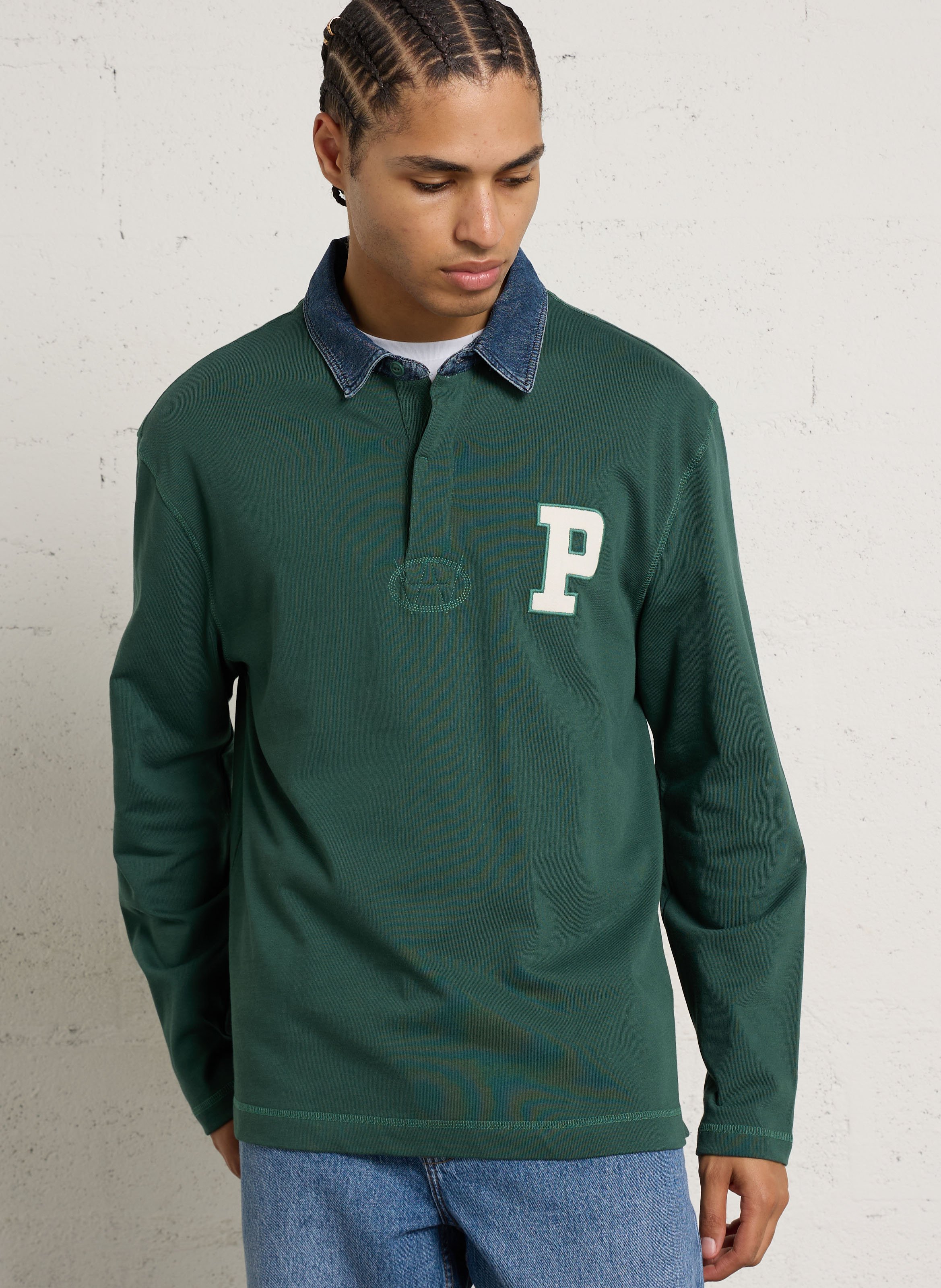 Gerade geschnittenes Poloshirt aus Baumwolle PEPE JEANS Grun