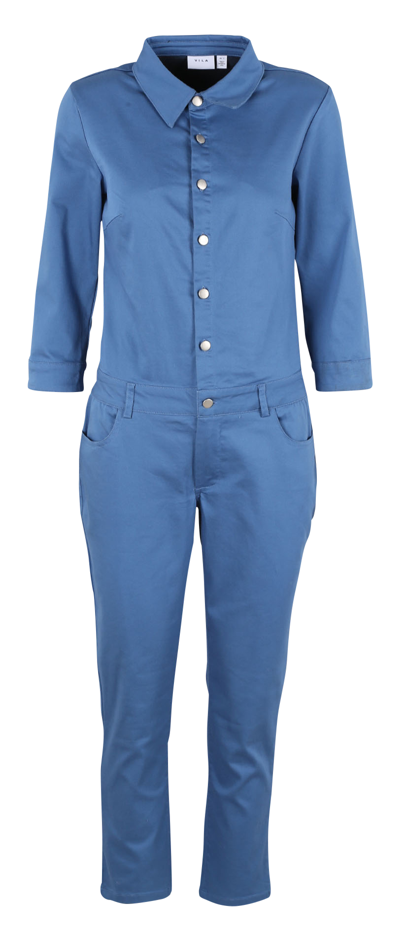 Combinaison col classique en coton mélangé  VILA Bleu