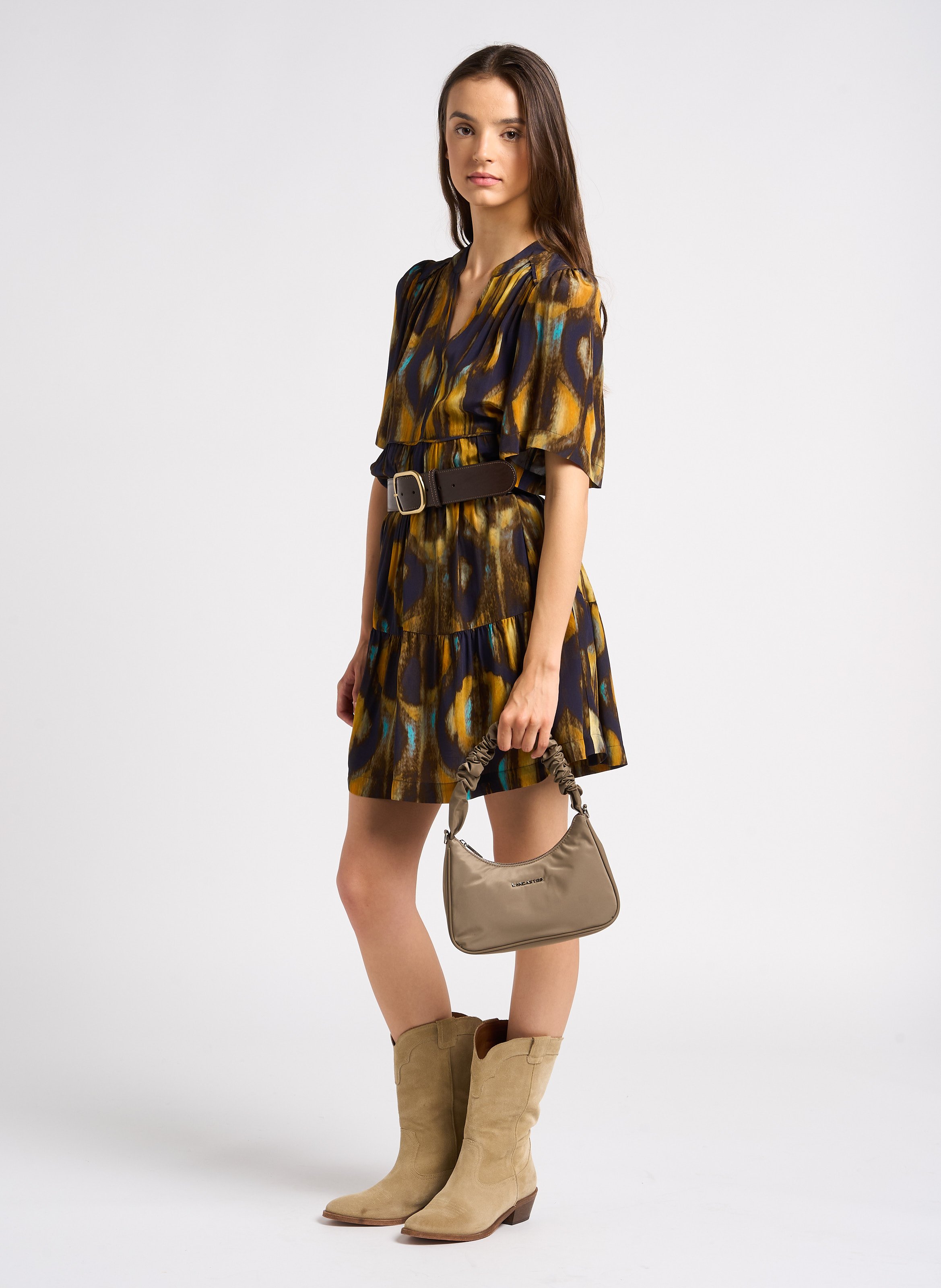 Schoudertas met schouderband LANCASTER PARIS Beige