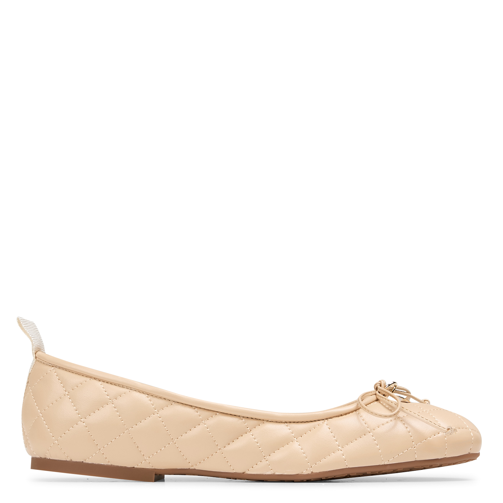 Quilted faux leather ballet flats SEE BY CHLOE Beige