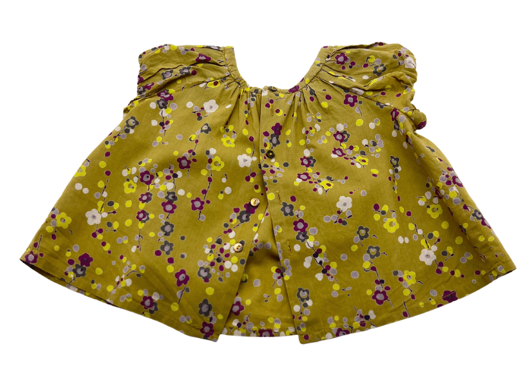 Green baby blouse - 12 months BONPOINT - Seconde Main Green