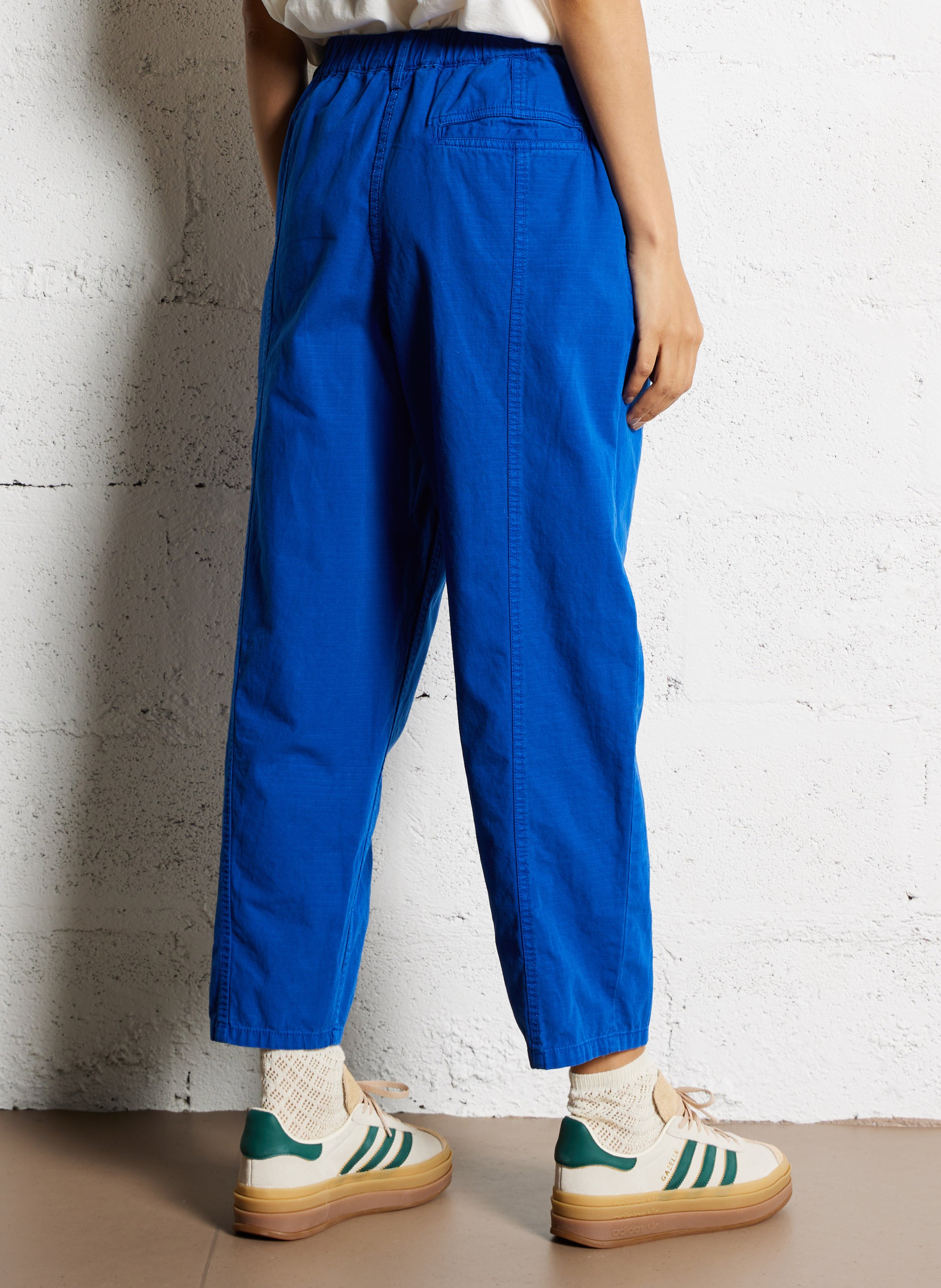 Csally - Gerade geschnittene Baumwollhose BELLEROSE Blau