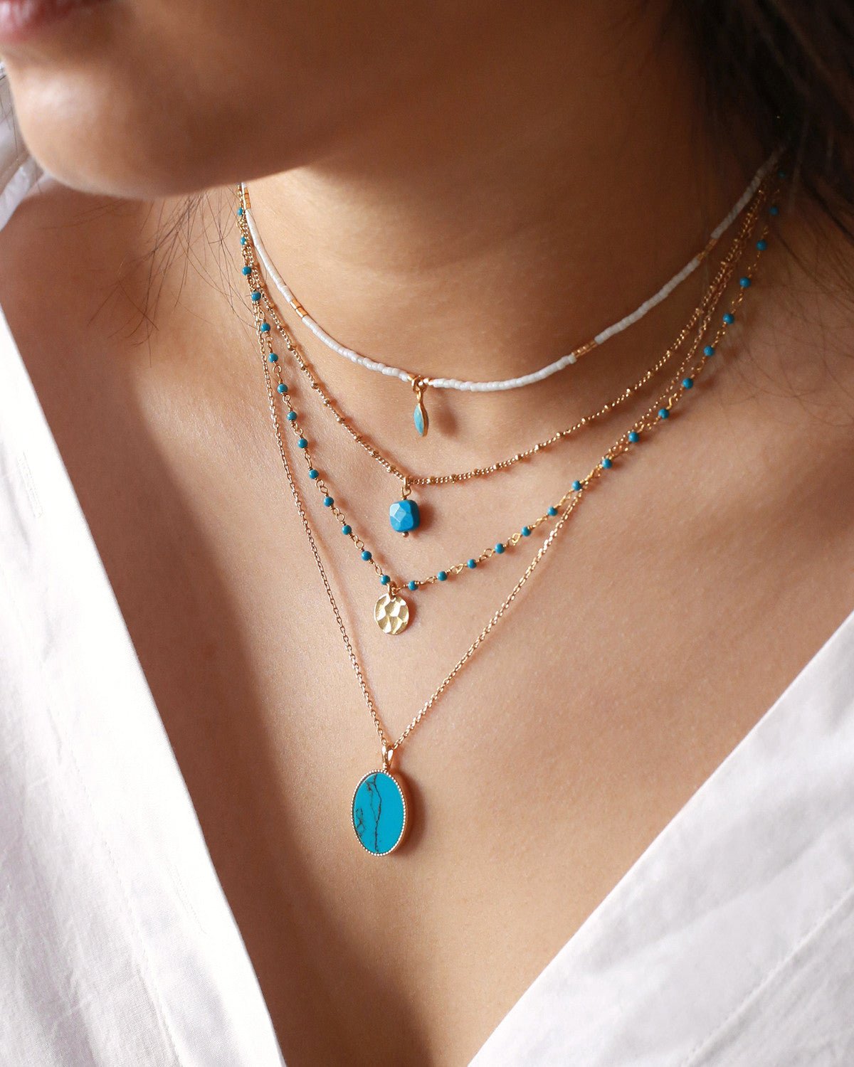 Necklace NILAI Blue
