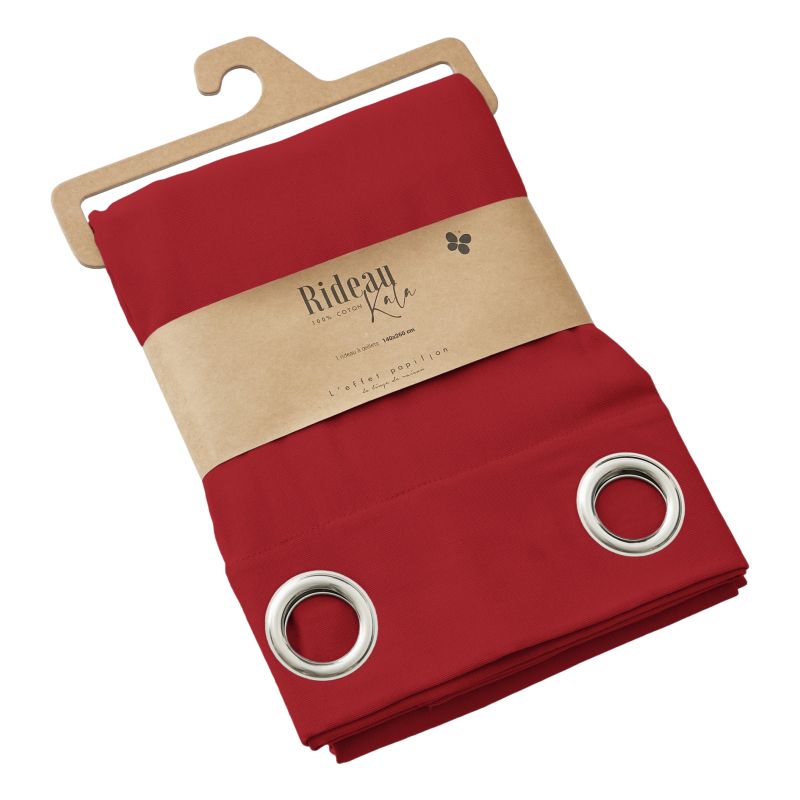 Blackout and Thermal Curtains L'EFFET PAPILLON Red