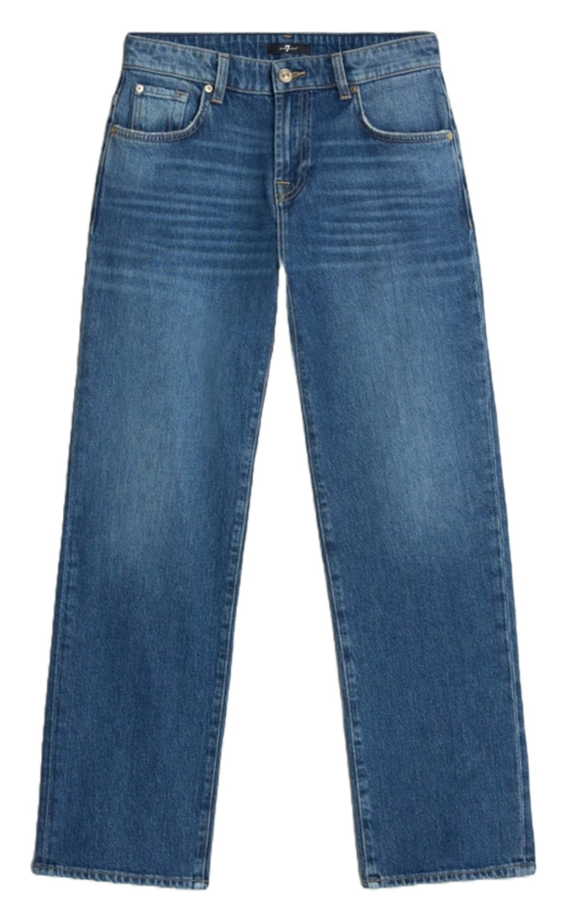 Rechte gewassen broek 7 FOR ALL MANKIND Blauw