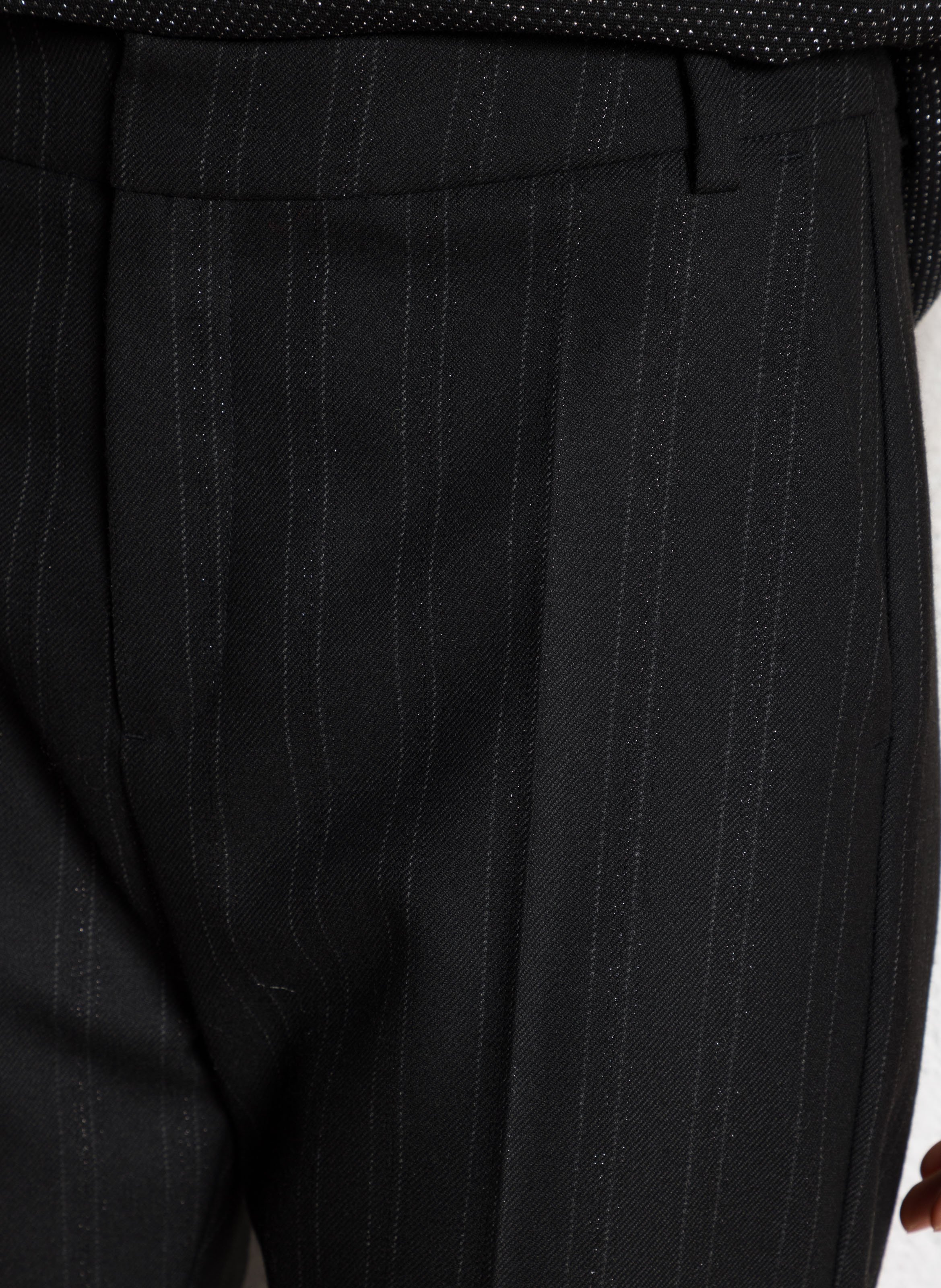 Pantaloni da tailleur a righe I CODE Nero
