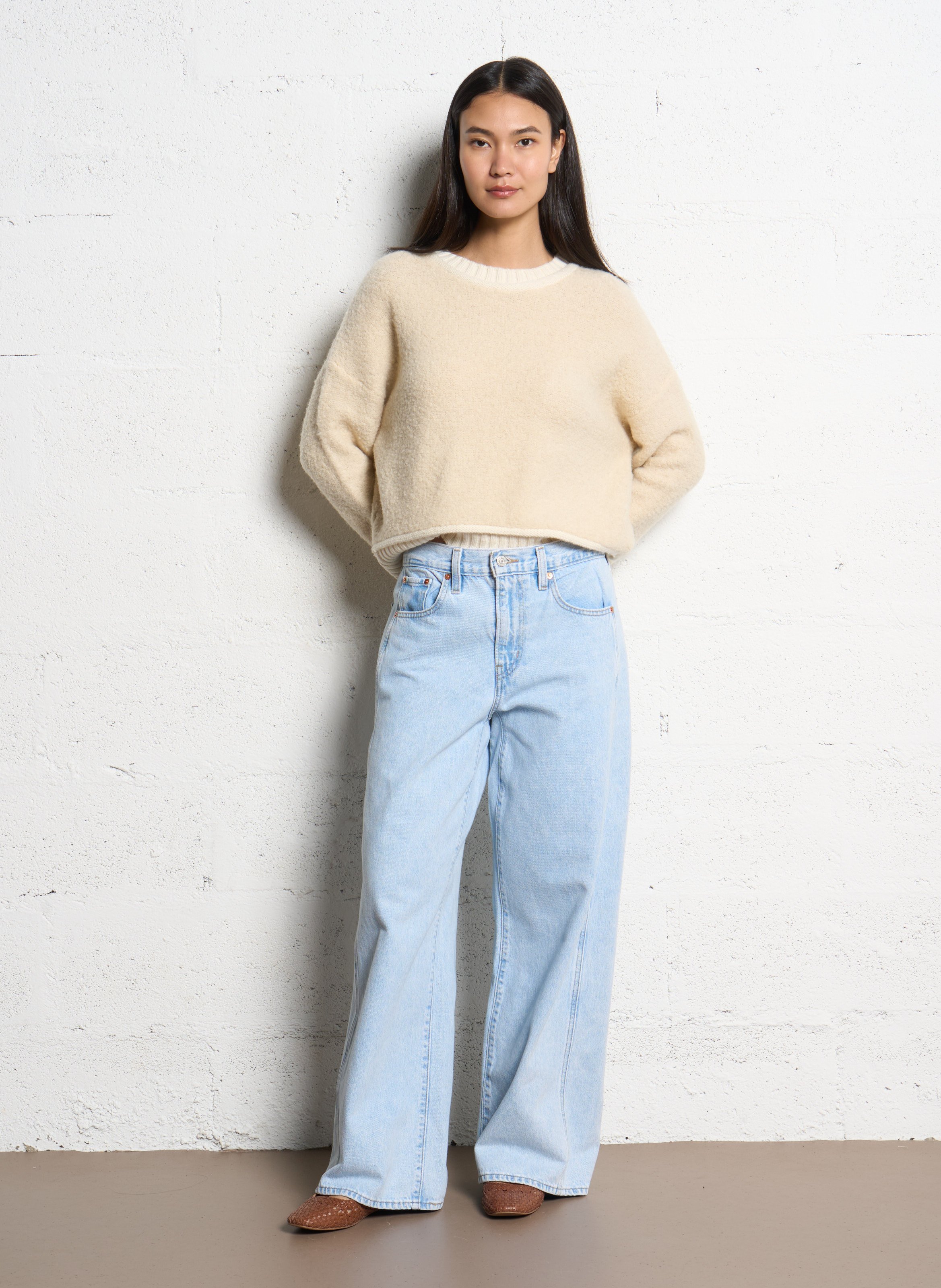 Blended wool oversize sweater JC SOPHIE Beige