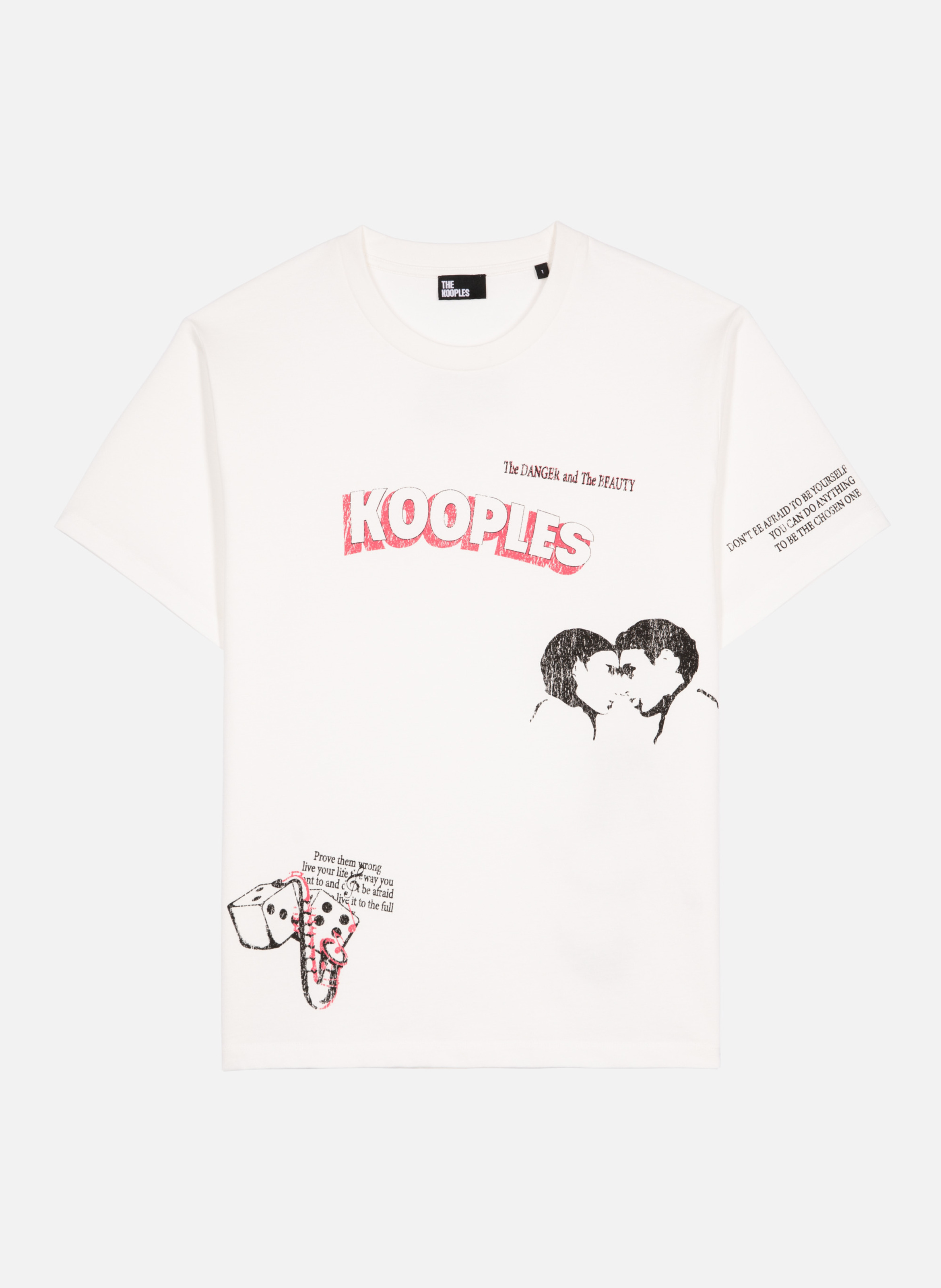 T-shirt with screen printing THE KOOPLES White