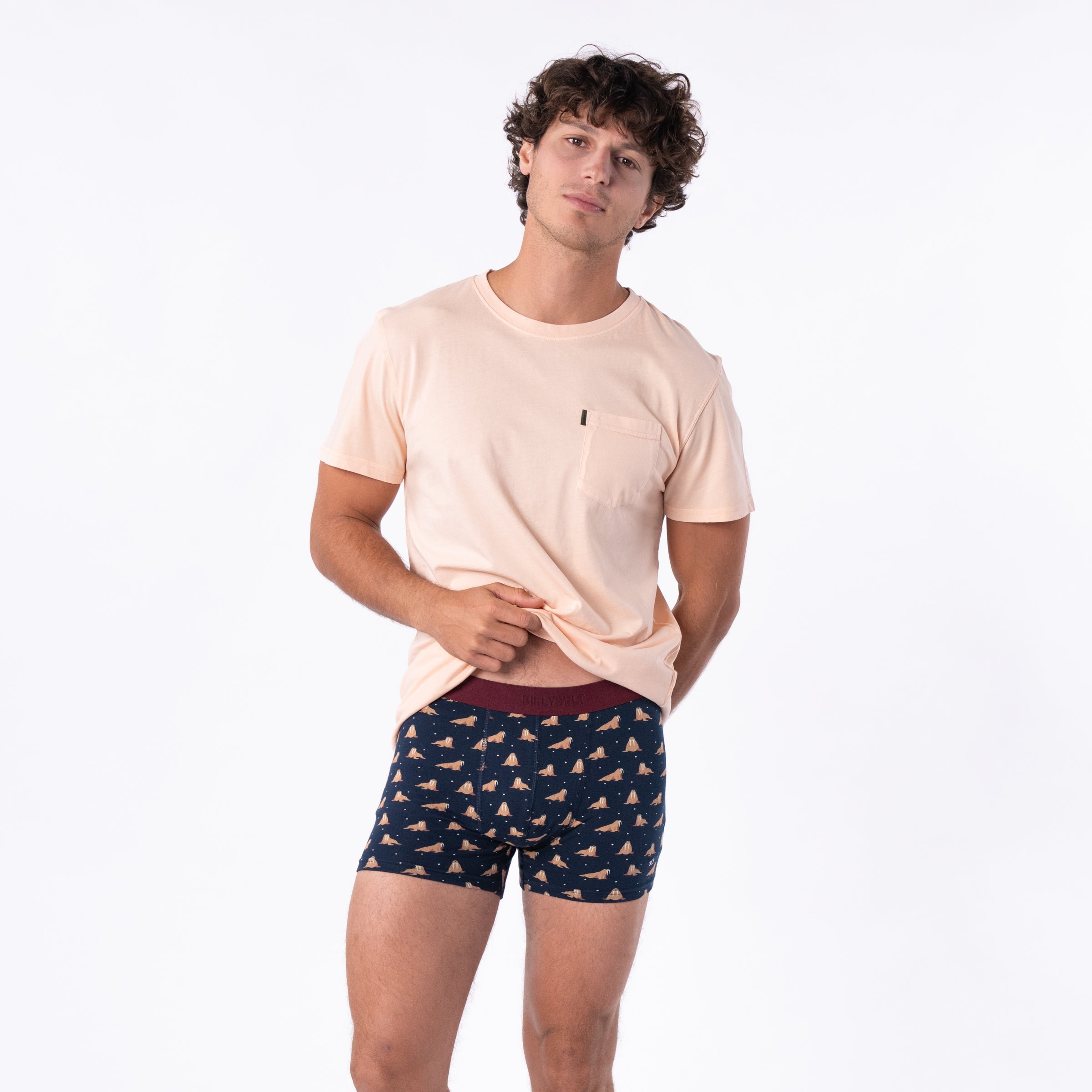 Organic cotton boxers BILLYBELT Blue