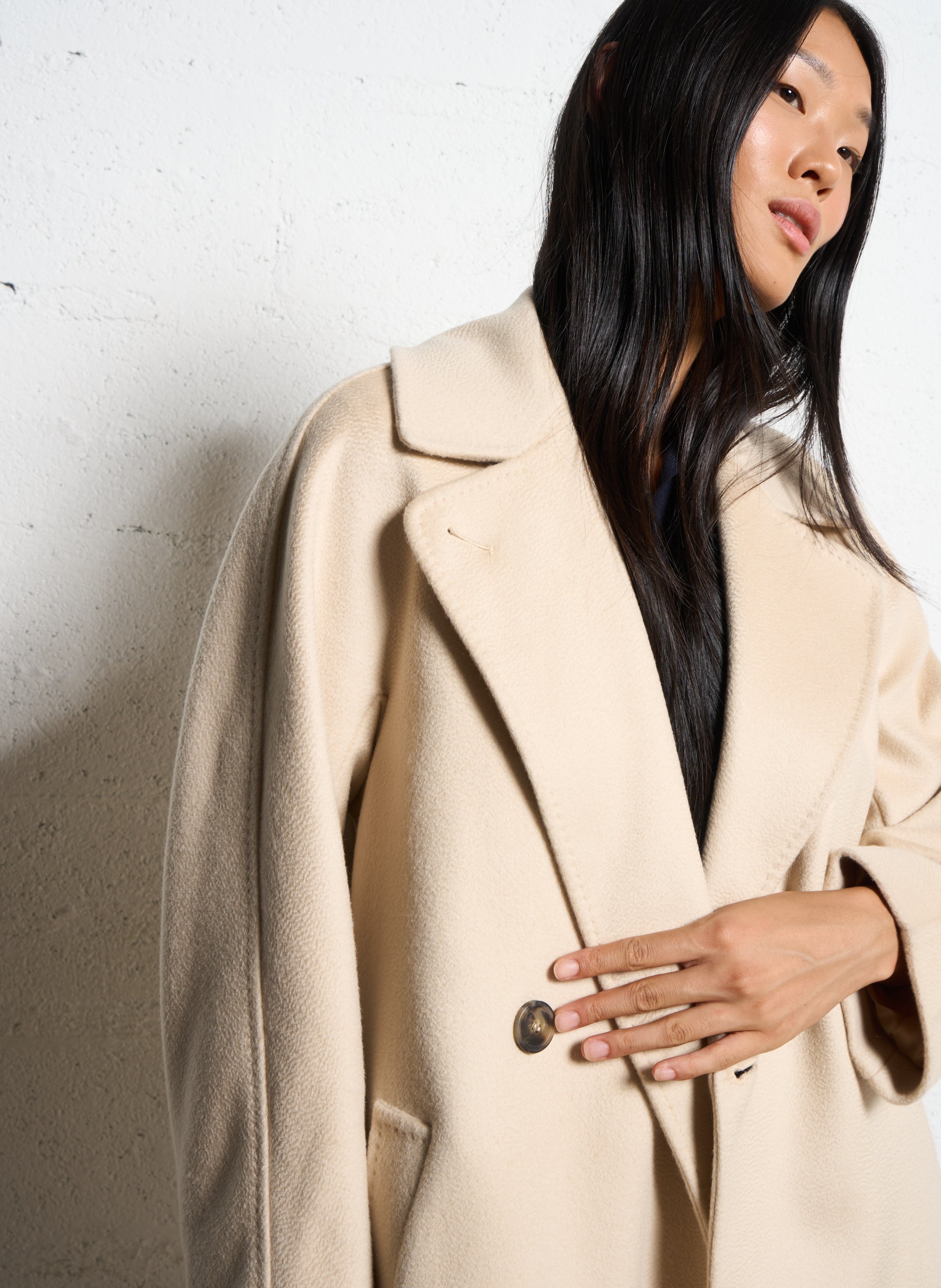 Coat with tailored collar MAX MARA WEEK END White