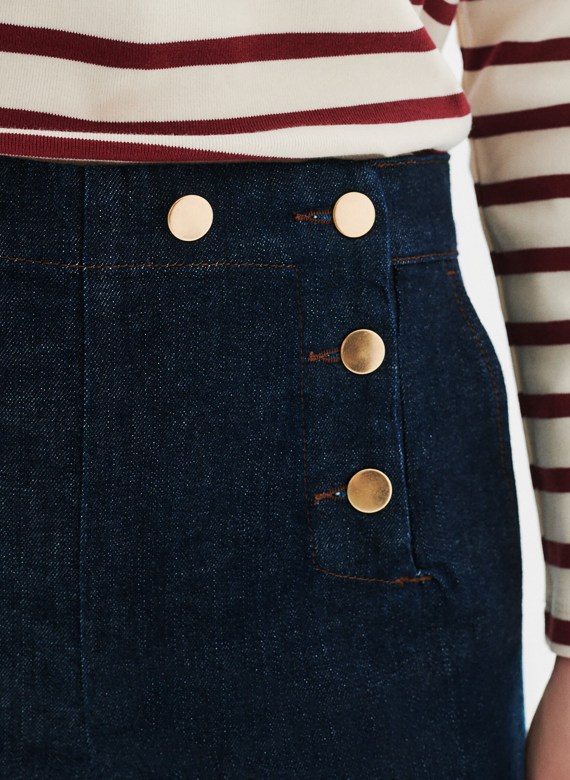 Cotton-blend chinos CAROLL Blue