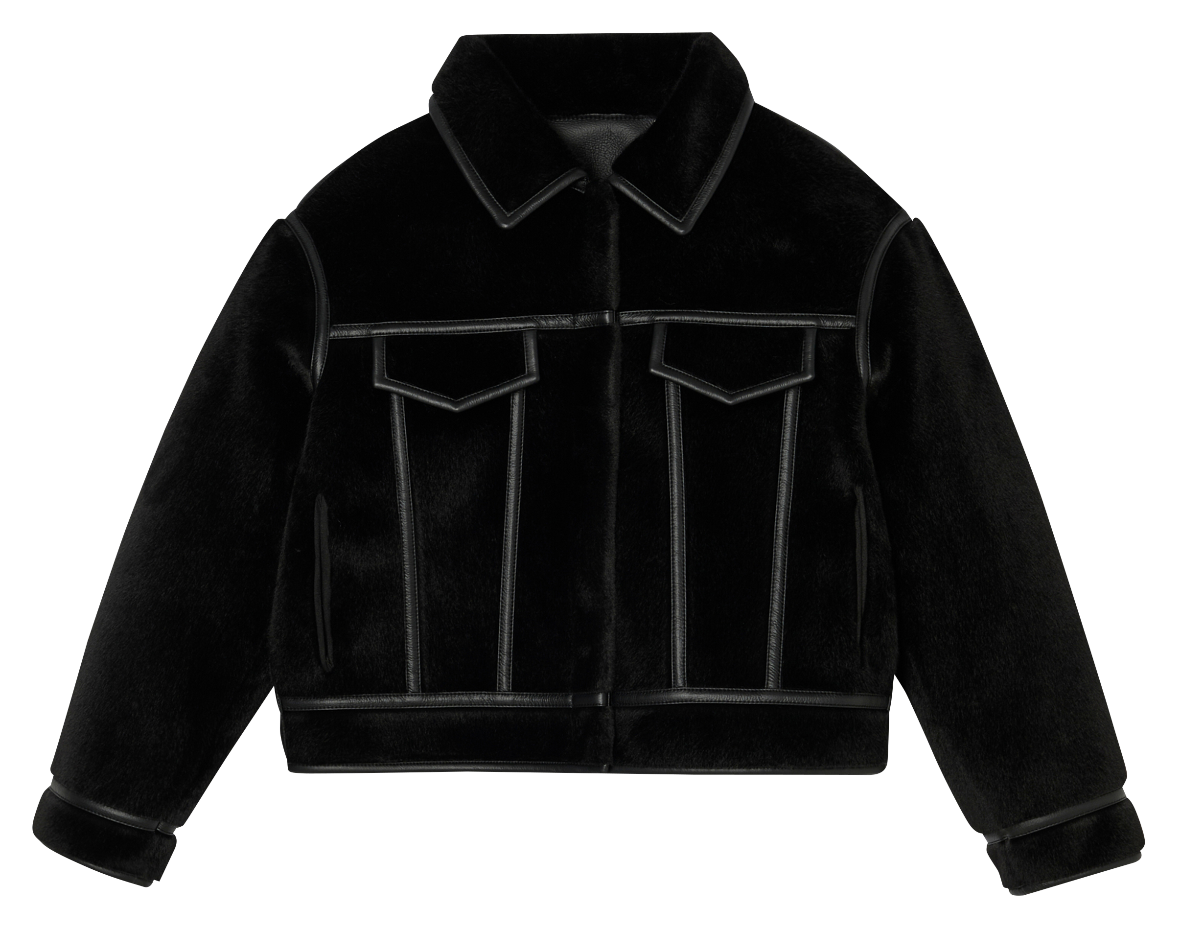 Veste col classique révéersible  ZAPA Noir