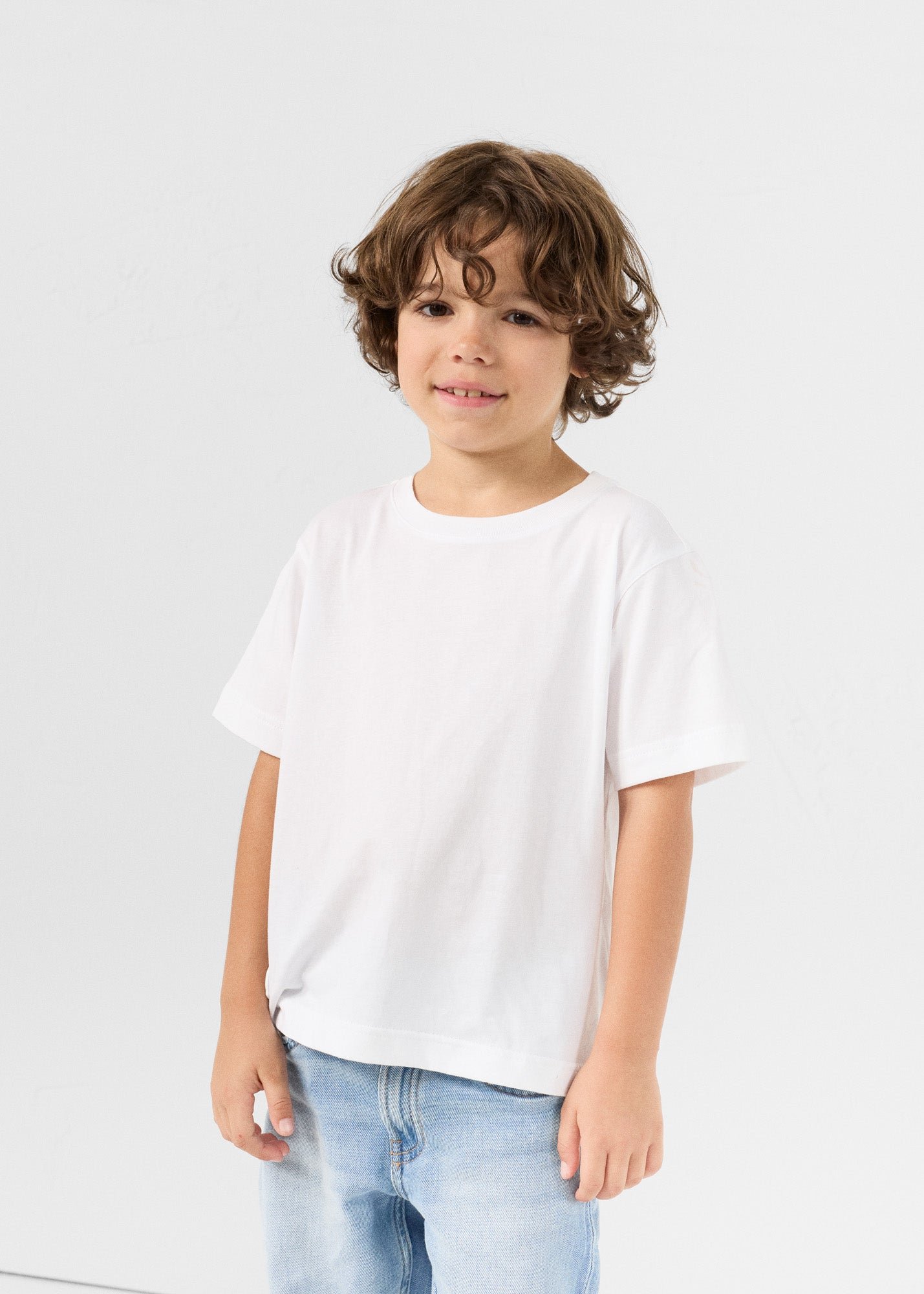 Round neck children's T-shirt pio JOTT White