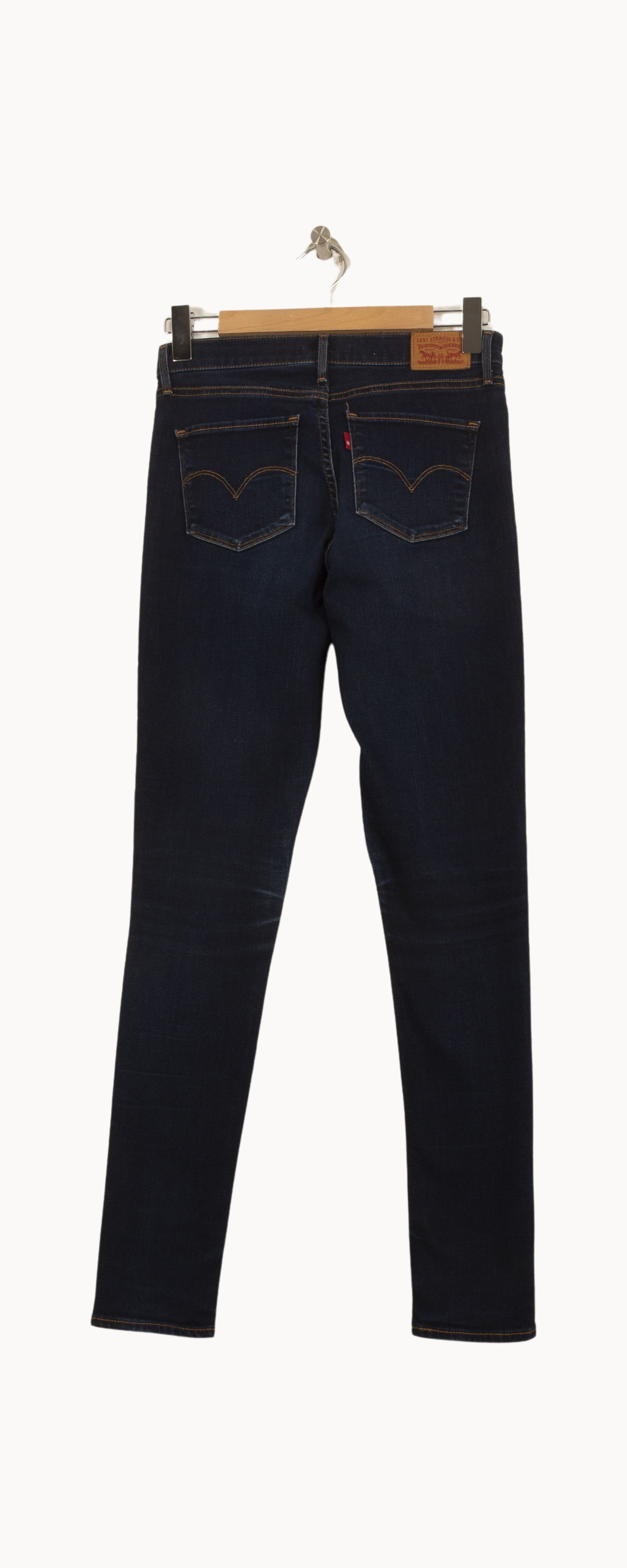 Cropped slim jeans with studs LEVI'S - Seconde main Blue