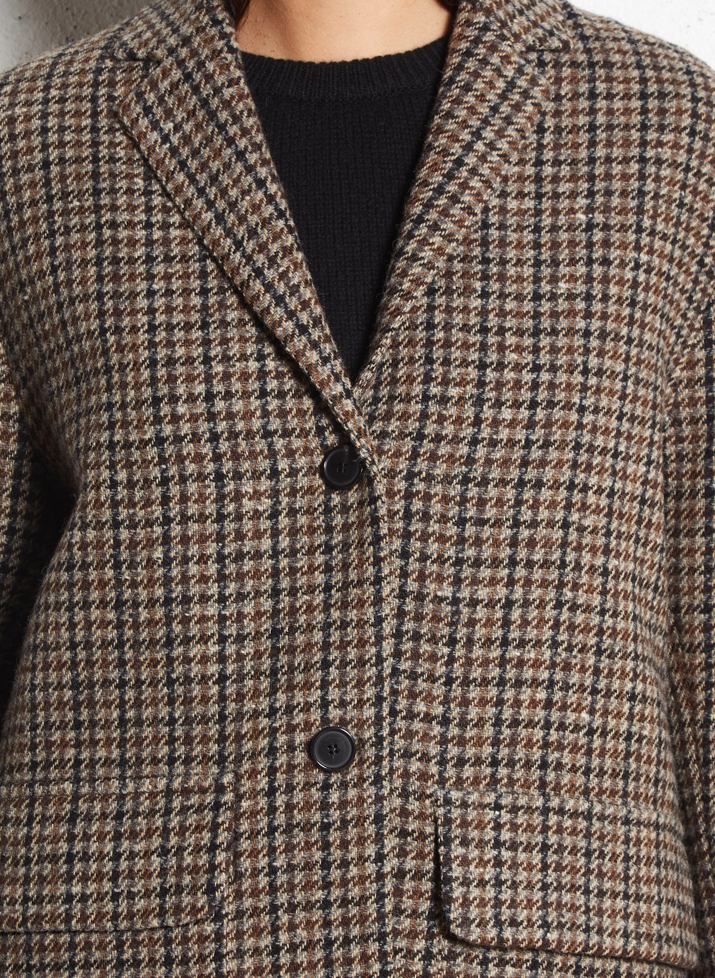 Veste de tailleur en laine vierge mélangée MASSCOB Multicolore