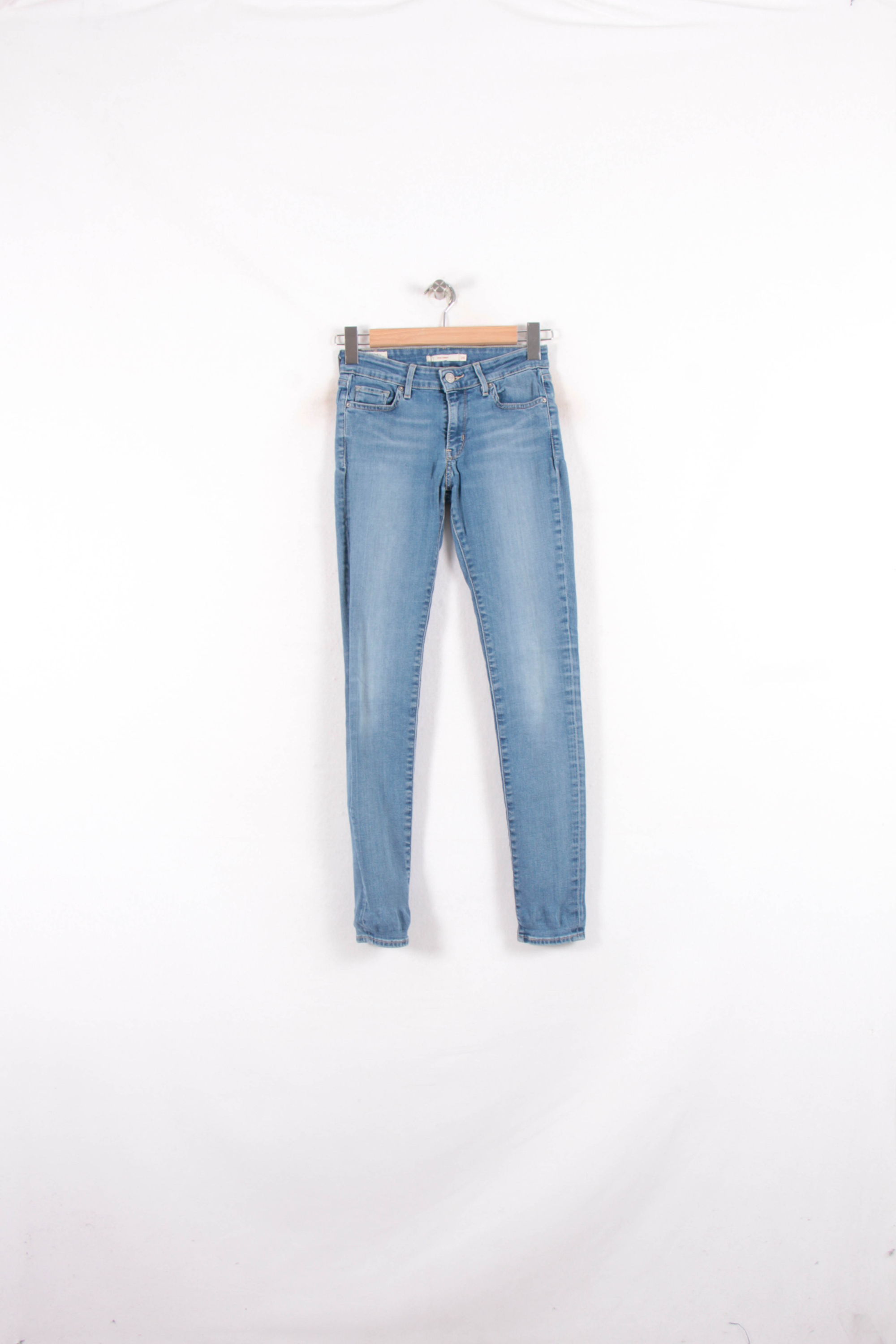 Cropped slim jeans with studs LEVI'S - Seconde main Blue
