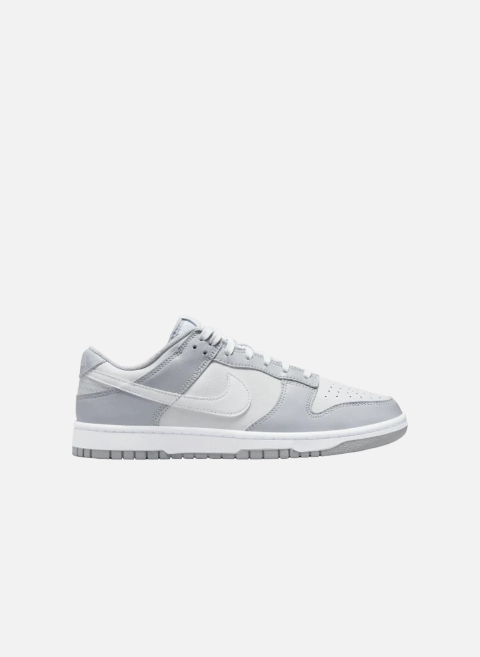 Leather low-top sneakers NIKE Grey