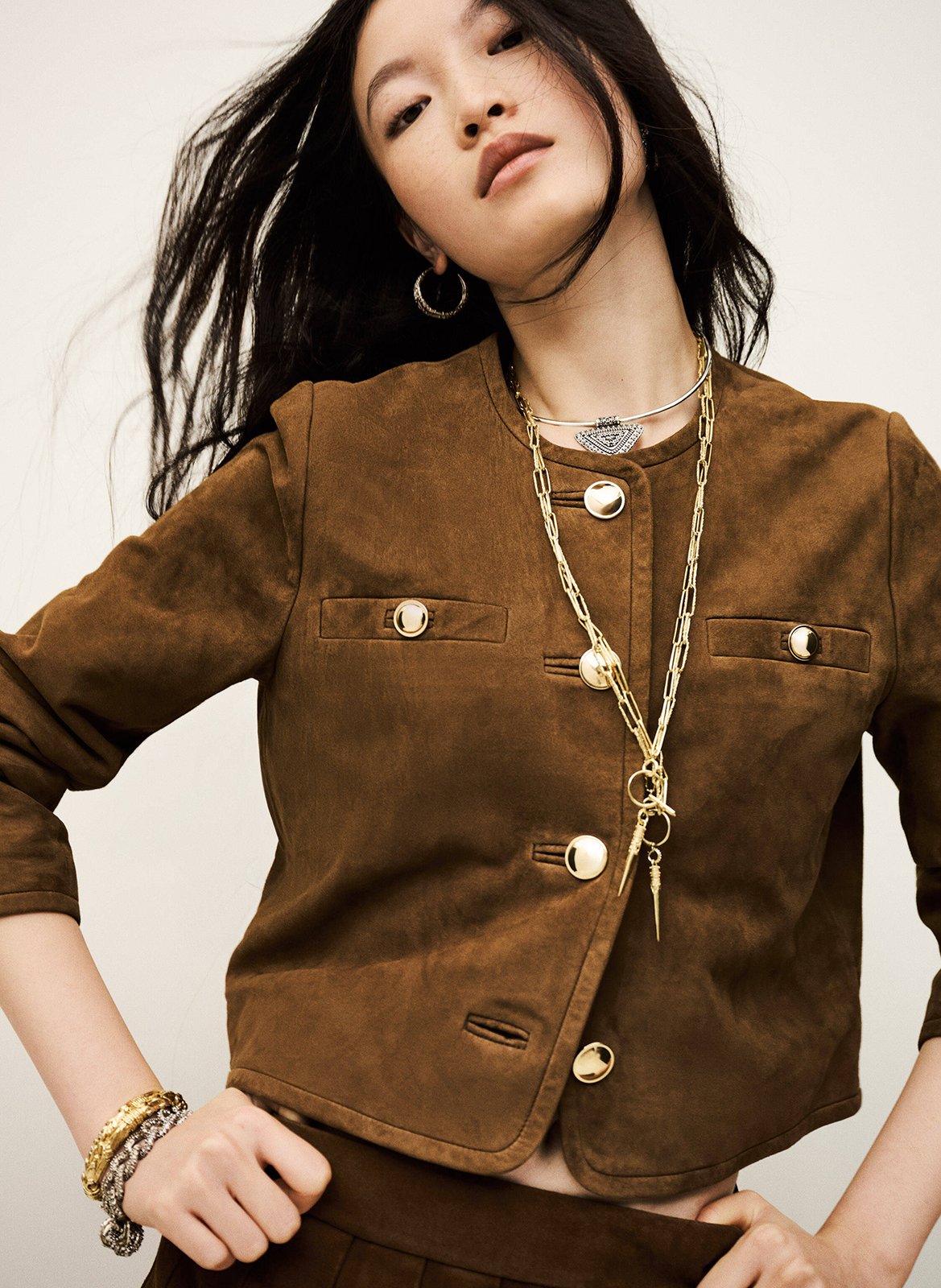 Jasje van velours BA&SH Bruin