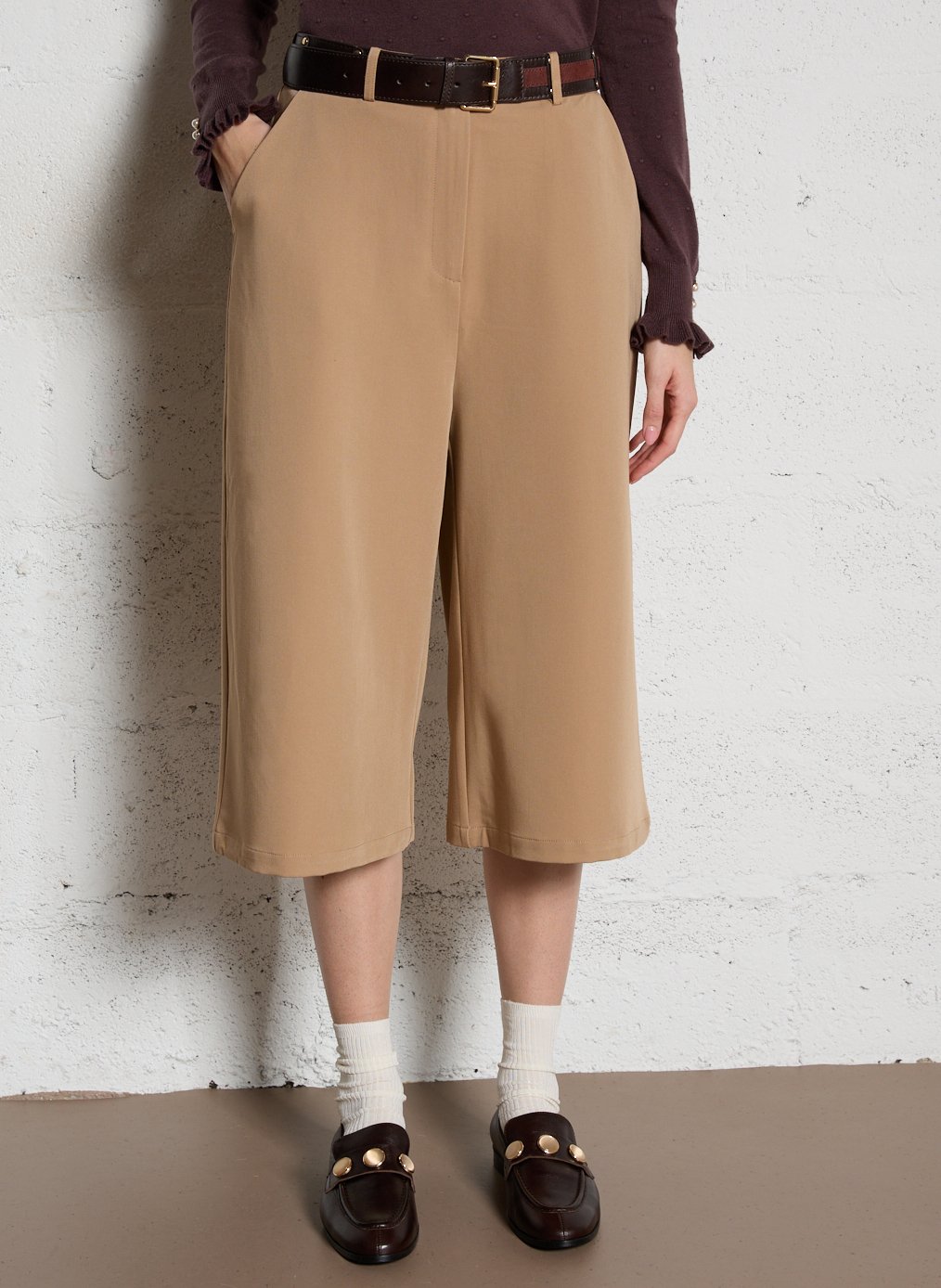 Bermuda large taille mi-haute uni LA PETITE ETOILE