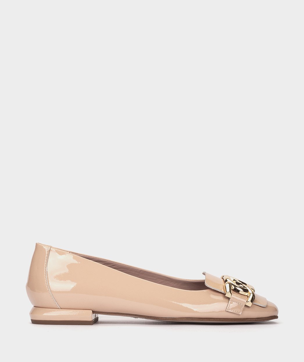Nude patent leather ballet flats PEDRO MIRALLES Pink