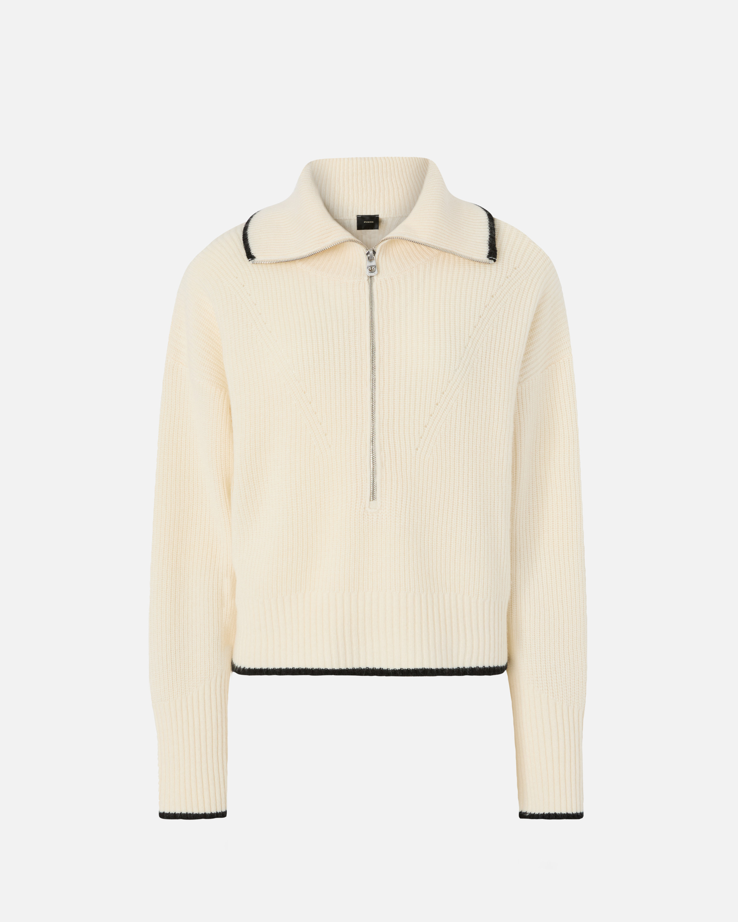 Zip-up wool and cashmere sweater PINKO