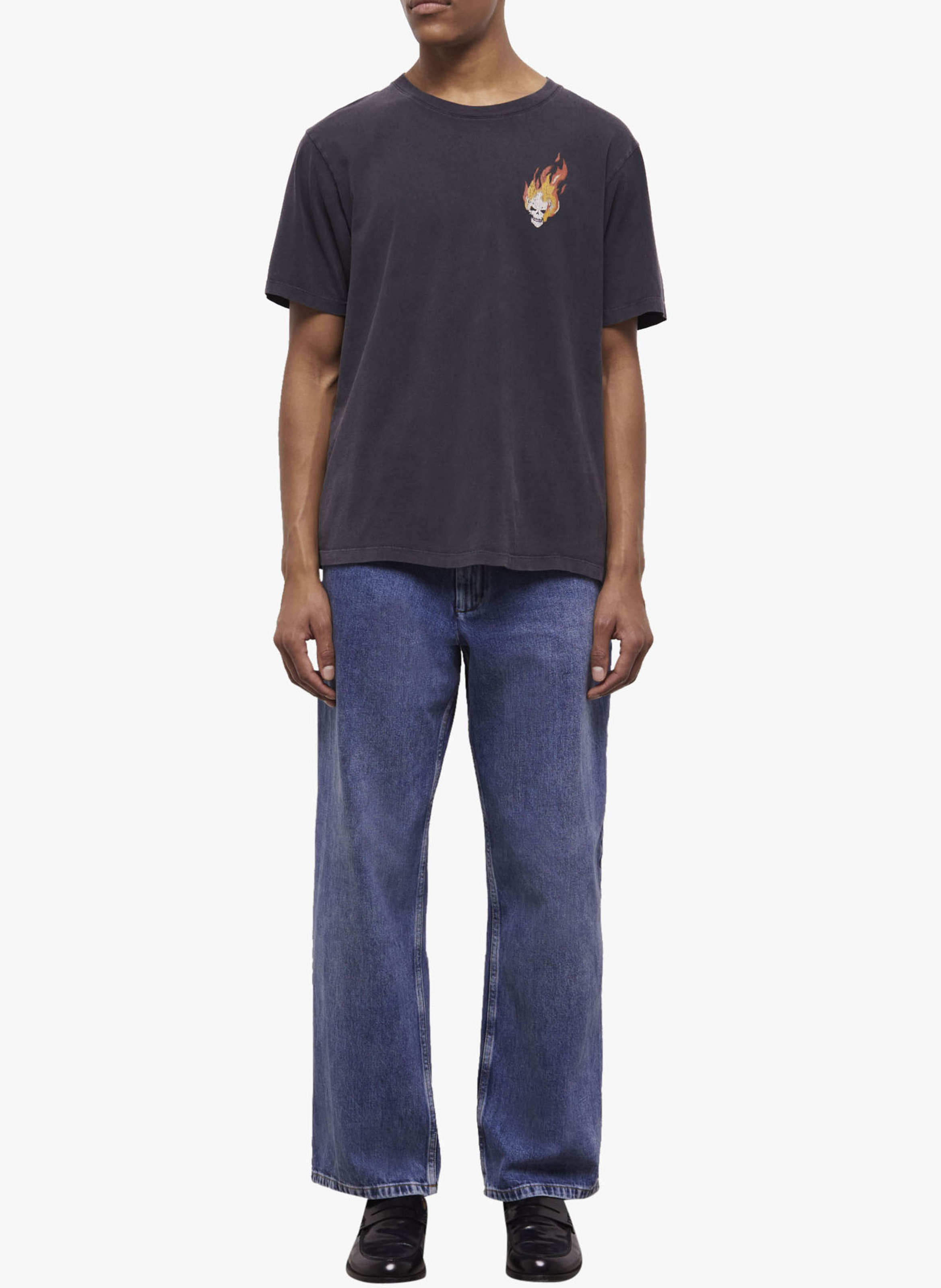 Baumwoll-T-Shirt mit Siebdruck THE KOOPLES Blau