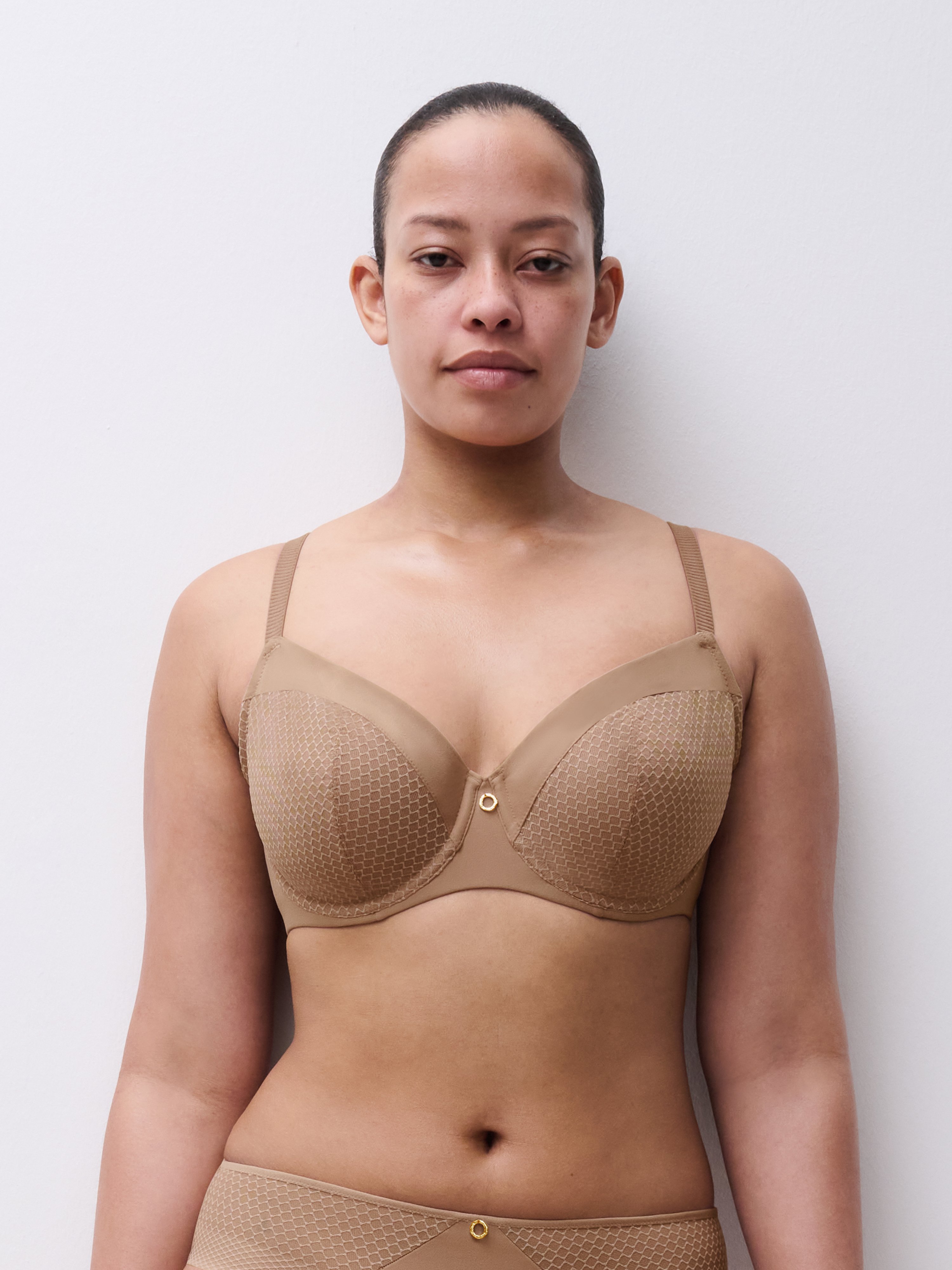 Full-cup bra CHANTELLE Brown