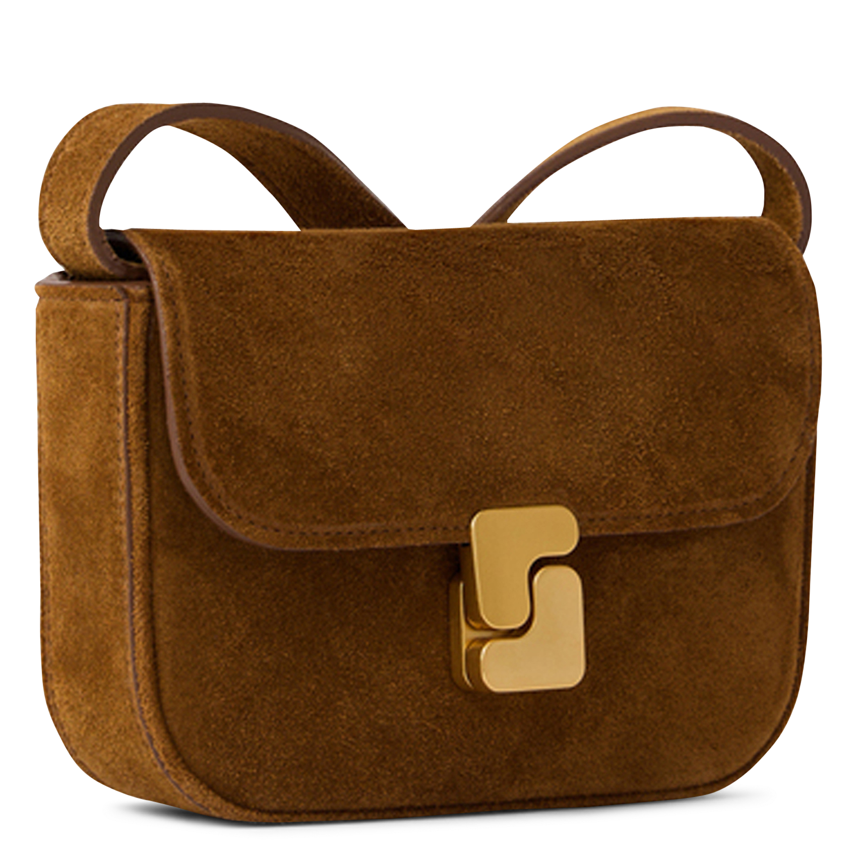 Sac bandoulière en cuir SOEUR Marron