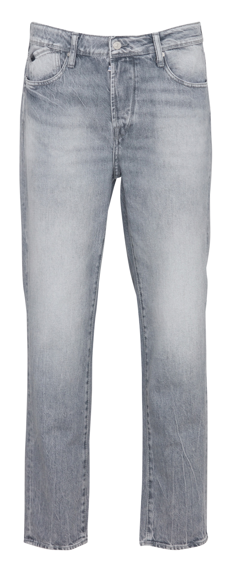 Jean droit en coton LE TEMPS DES CERISES Gris