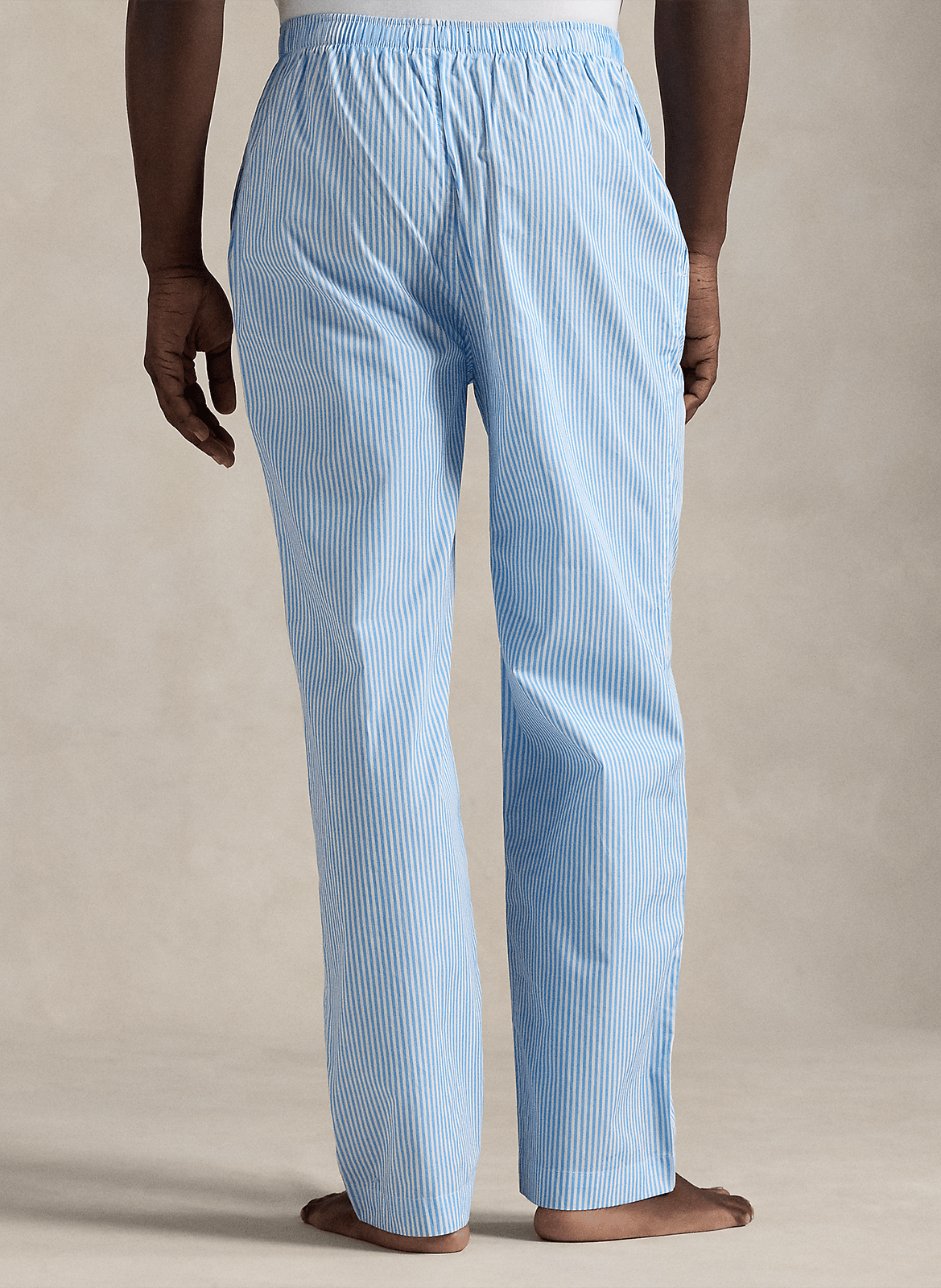 Pyjamahose mit Monogramm aus Baumwolle POLO RALPH LAUREN Blau