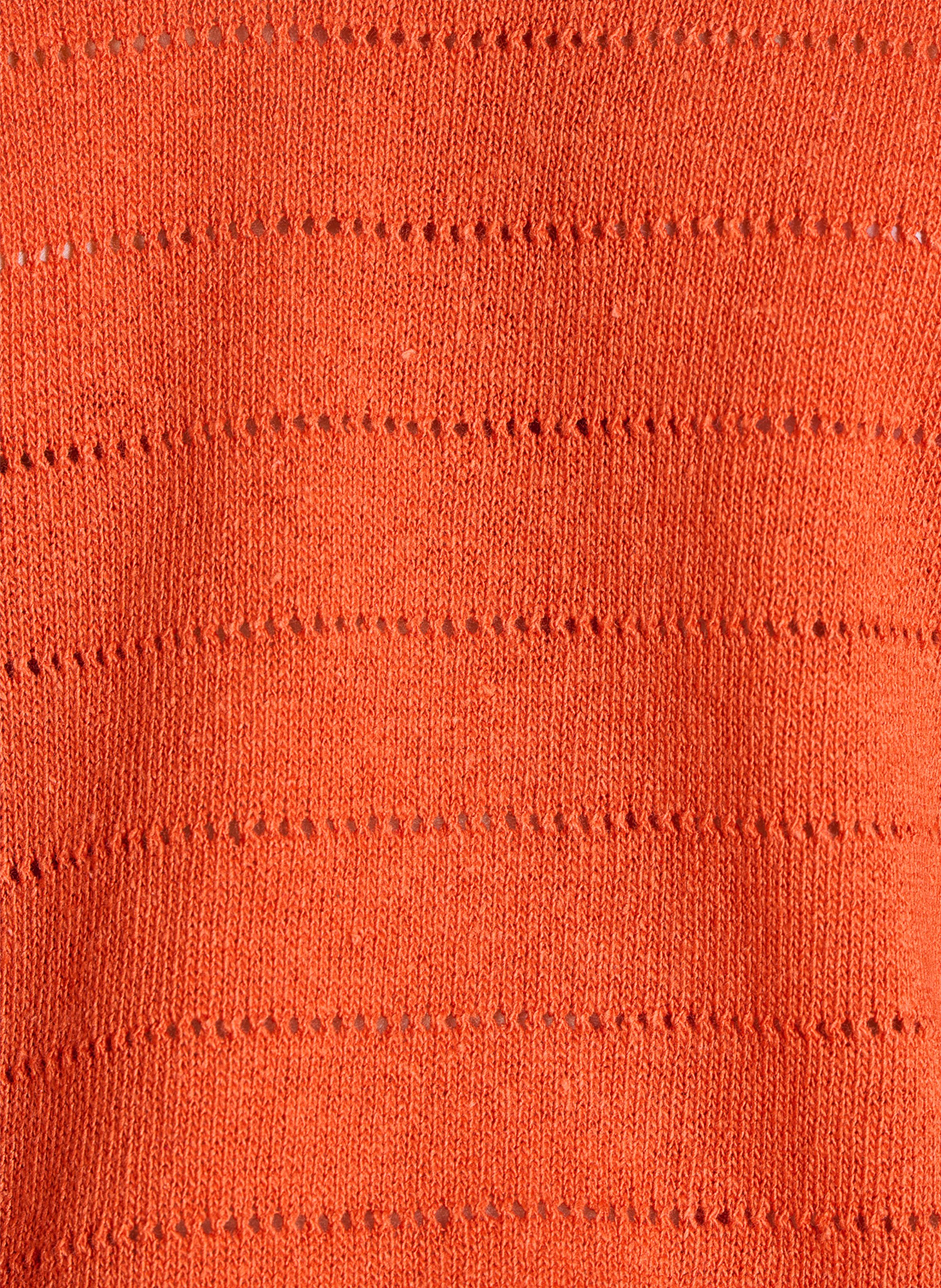 Pullover aus Baumwoll-Mix mit V-Ausschnitt LA FEE MARABOUTEE Braun