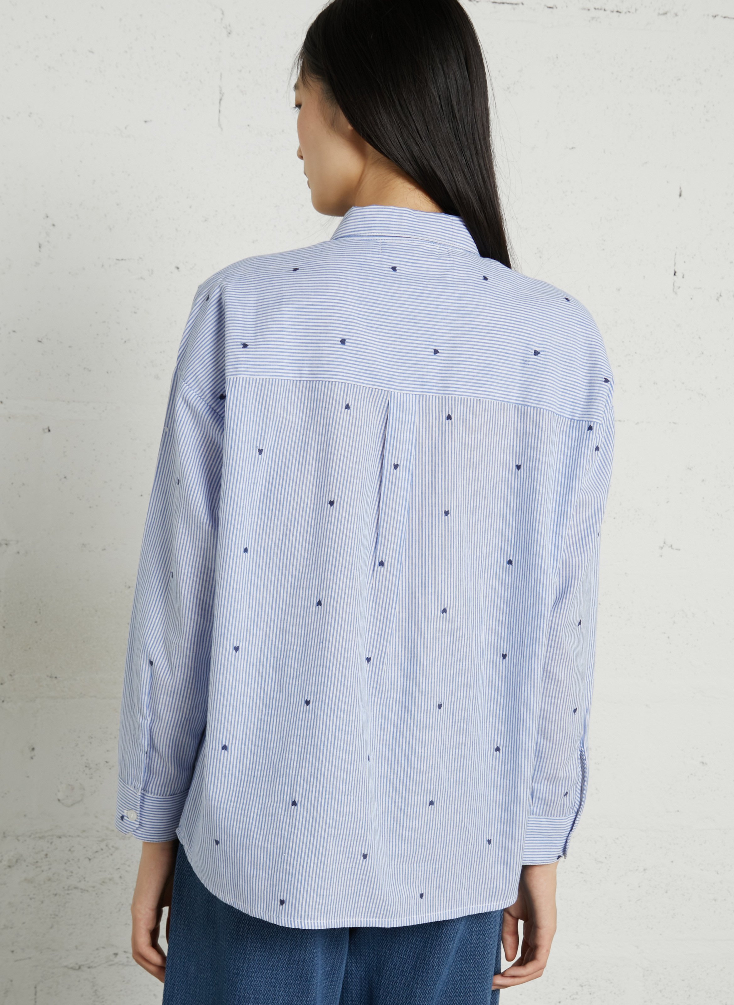 Chemise col classique en coton LA PETITE ETOILE Beige