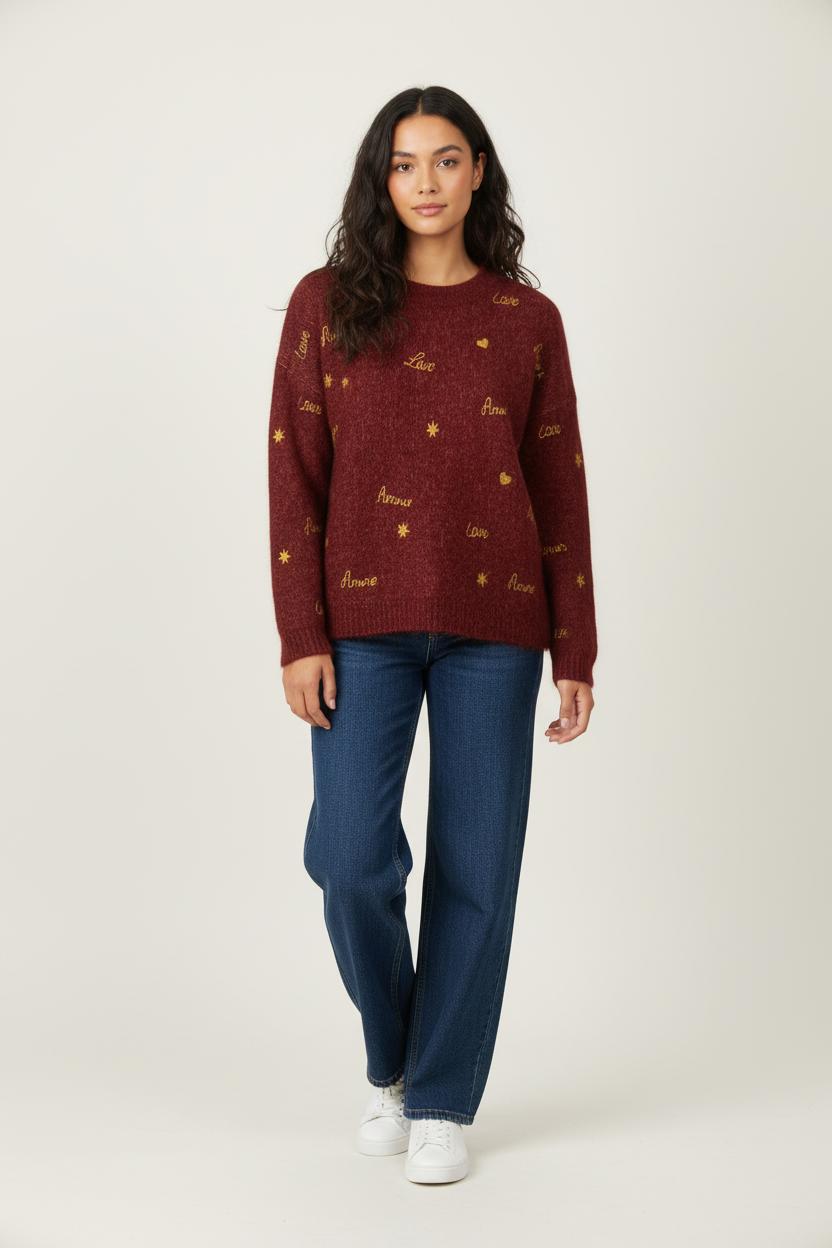 Maille SEZANE - Seconde main Rouge