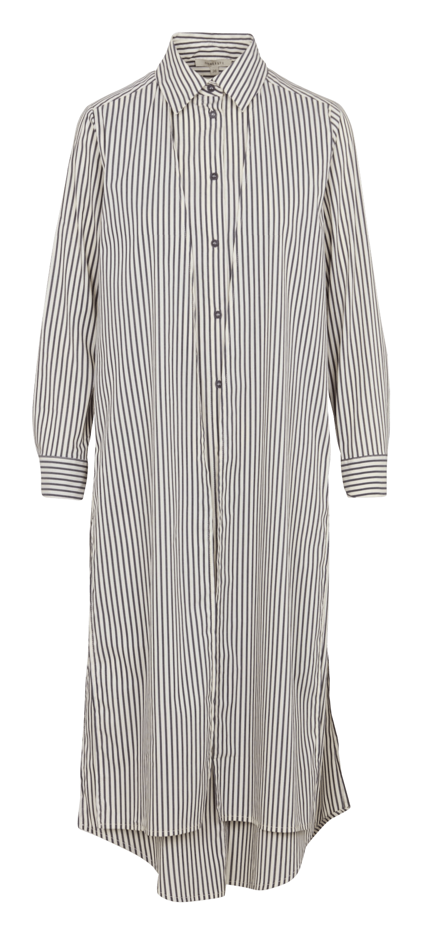 Striped poplin shirt dress HUMILITY Grey