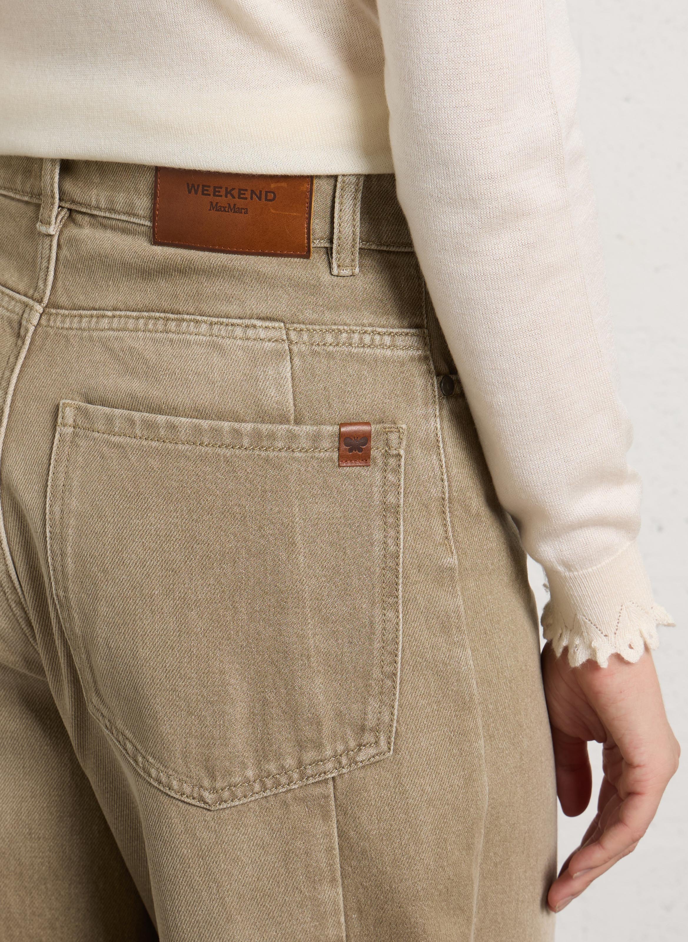 Wijde jeans MAX MARA WEEK END Beige