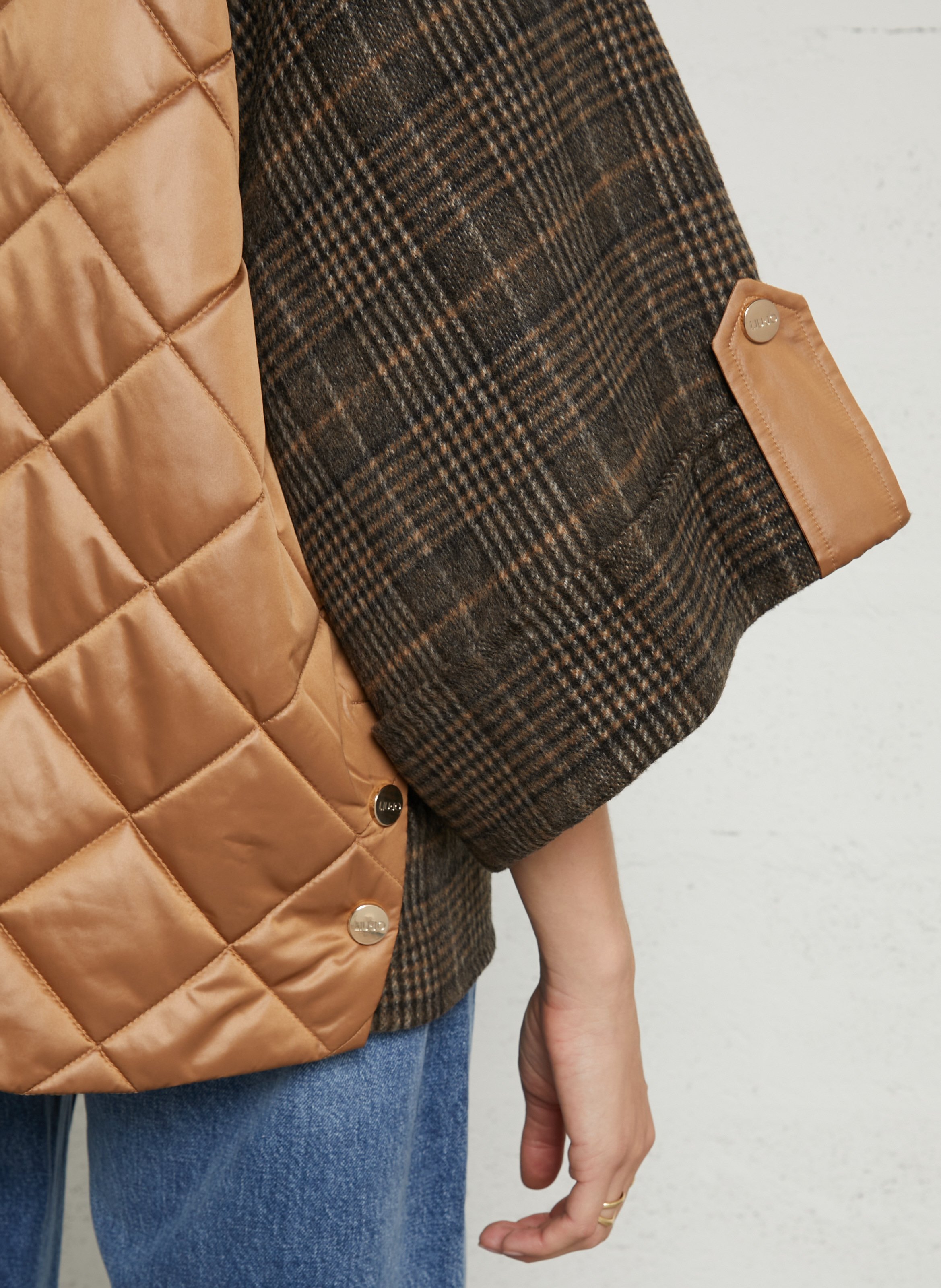 Weite Wollmischungsjacke LIU JO Braun