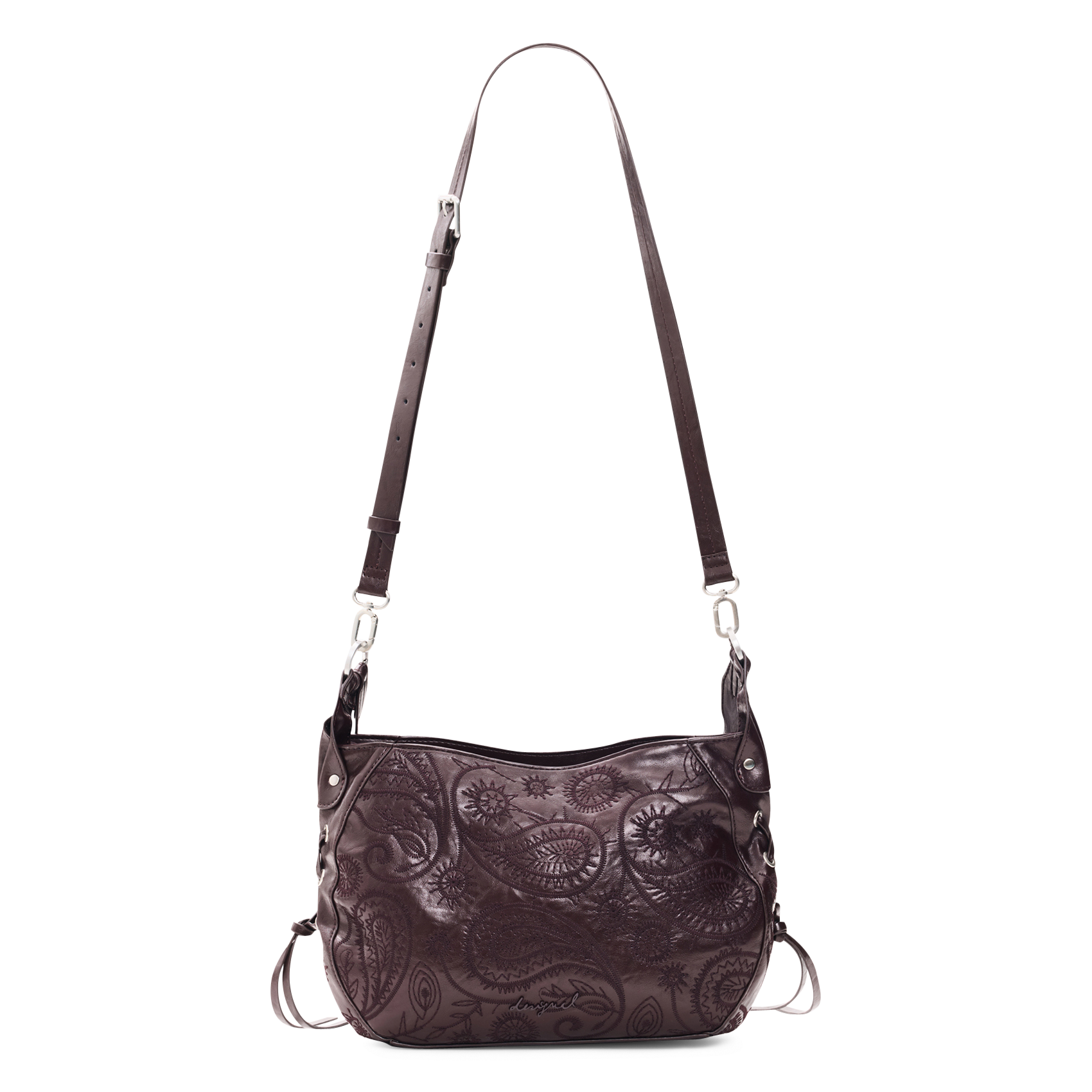 Sac porté épaule brodé DESIGUAL Rouge