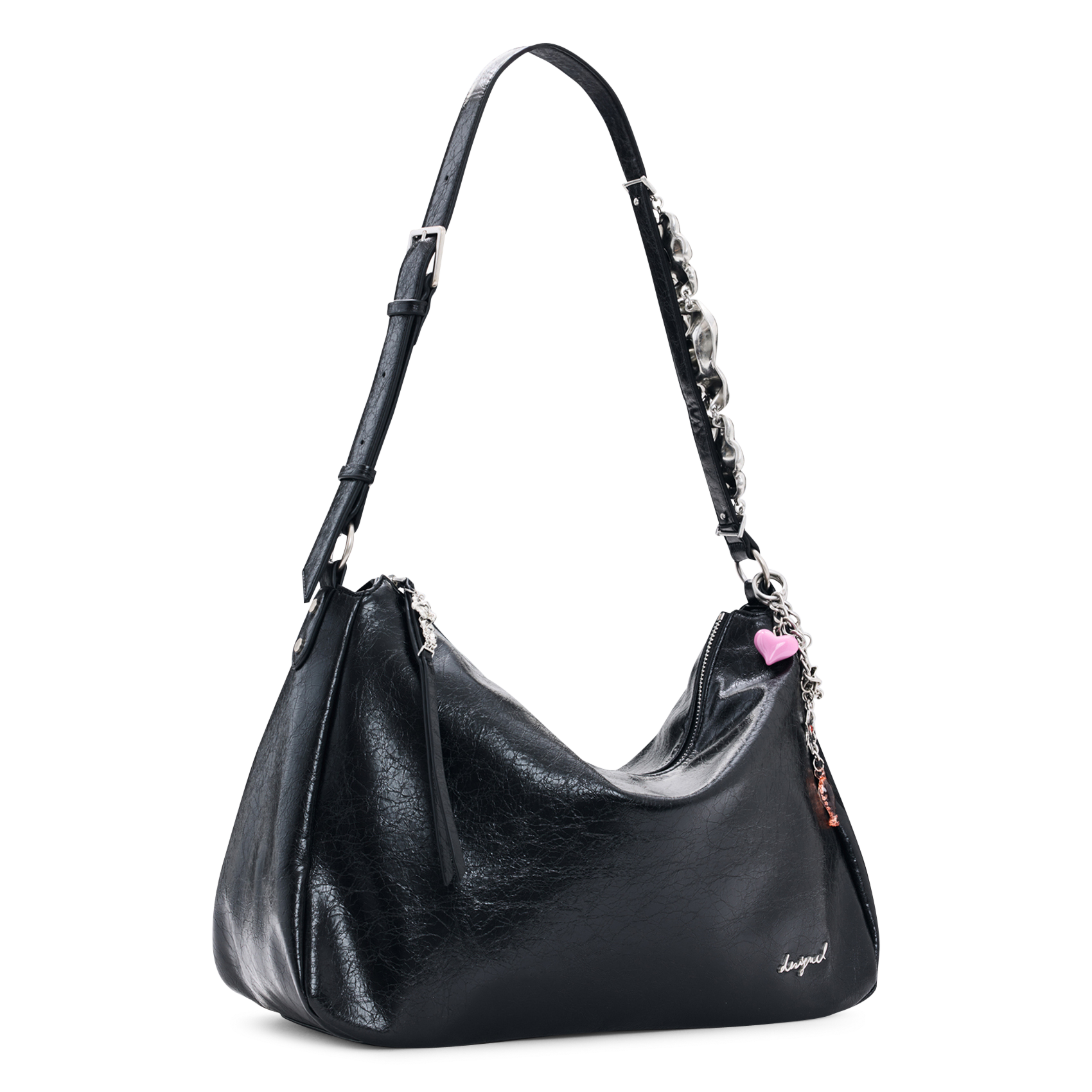 Sac porté épaule effet cuir DESIGUAL Schwarz