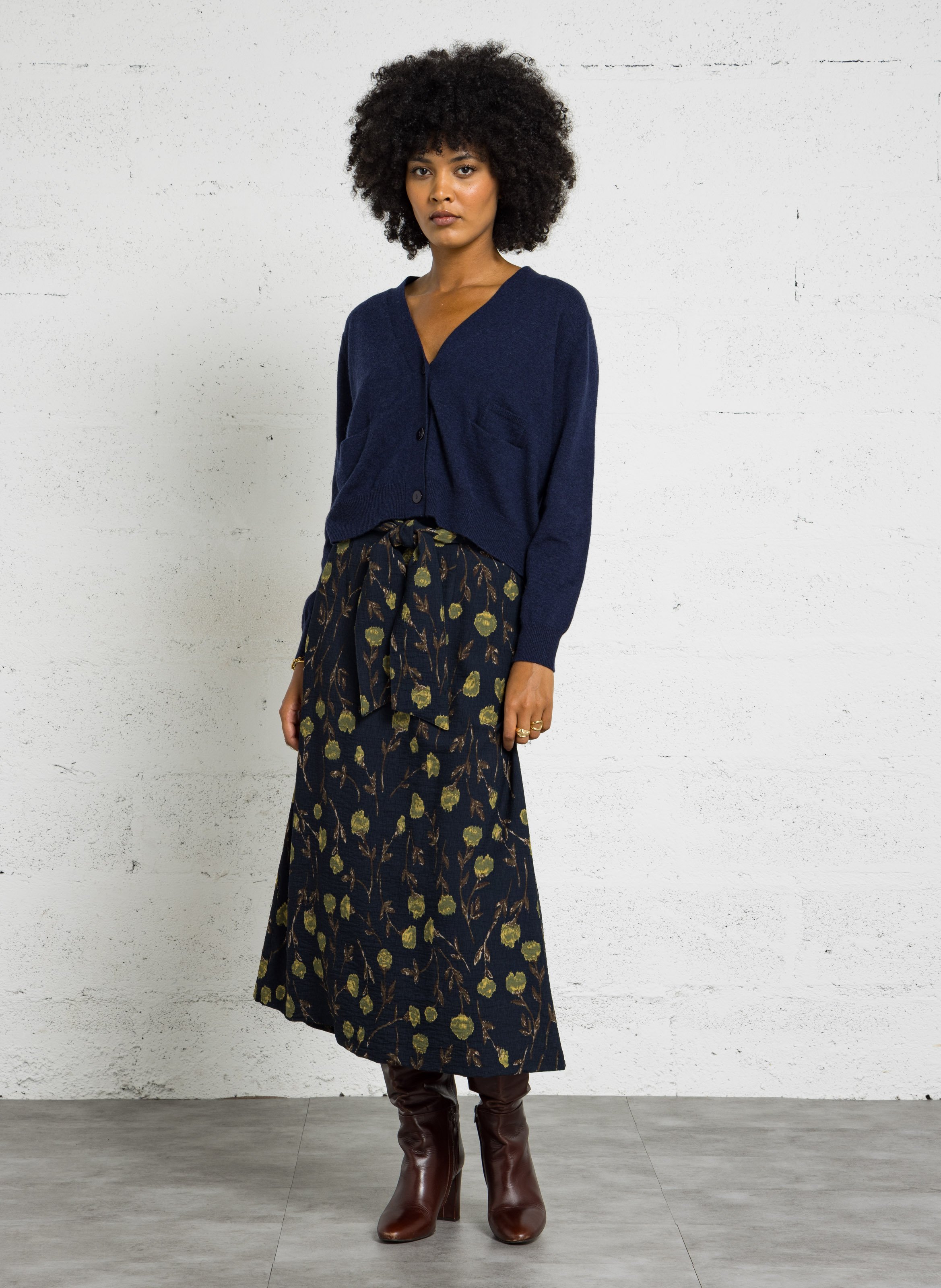 Oversize Weste mit Taschen NICE THINGS Blau
