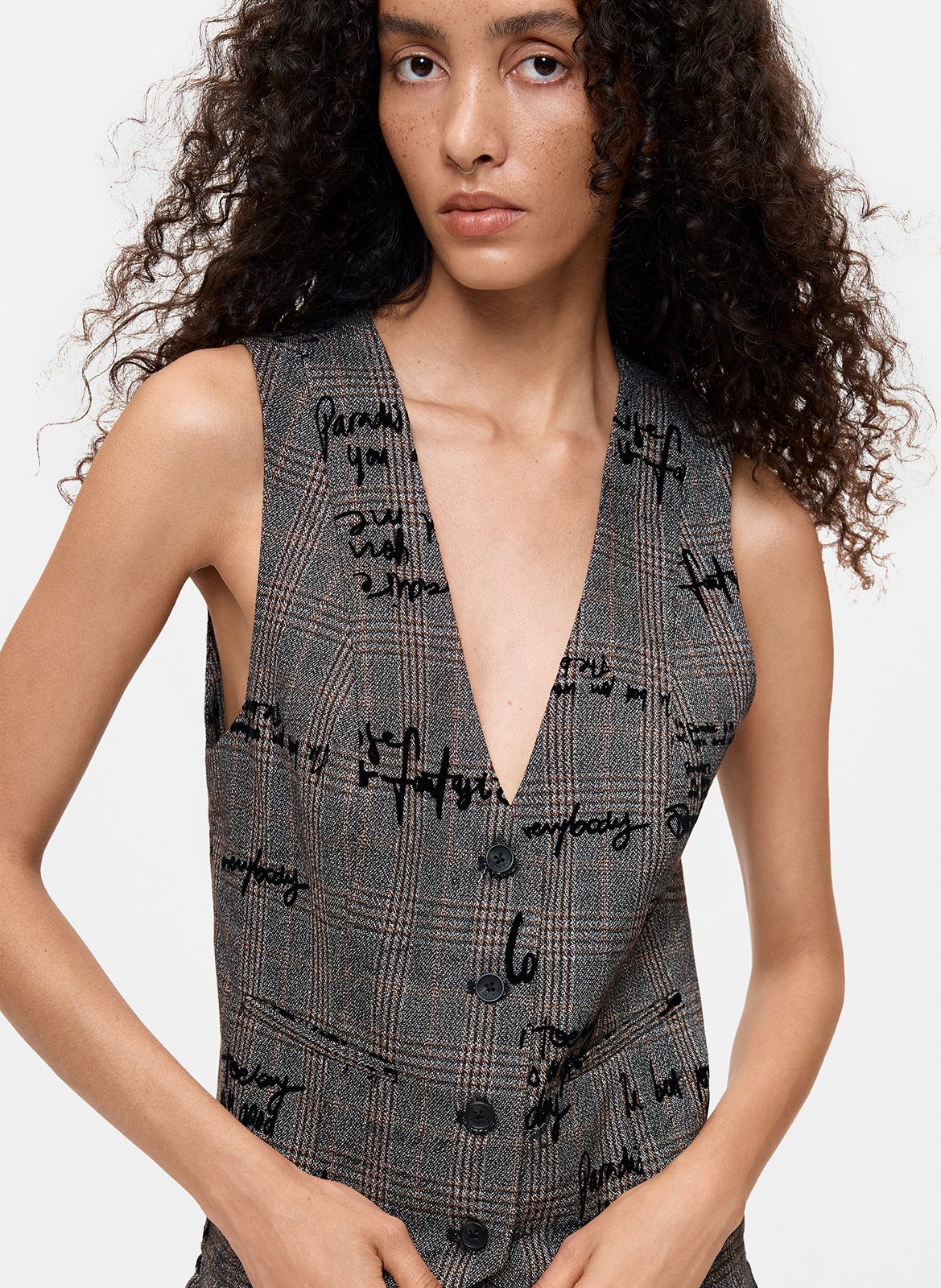Veste sans manches à motif DESIGUAL Noir